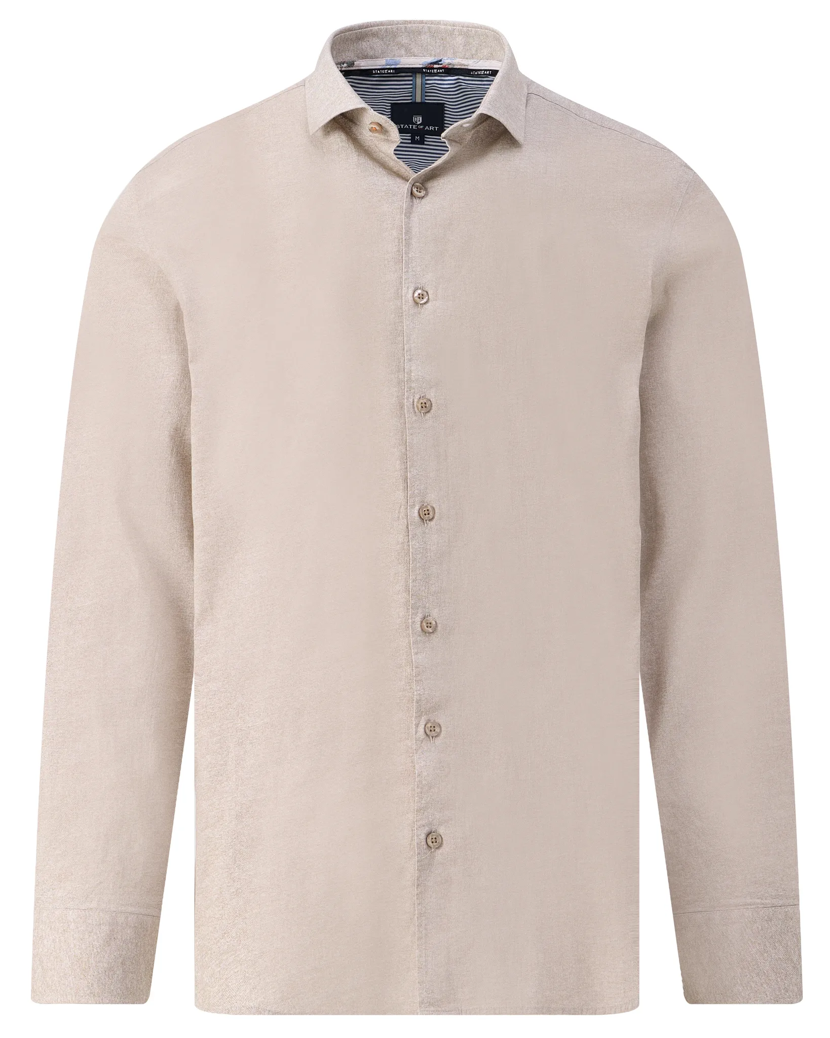 State of Art Casual Overhemd Beige 107376-001-L