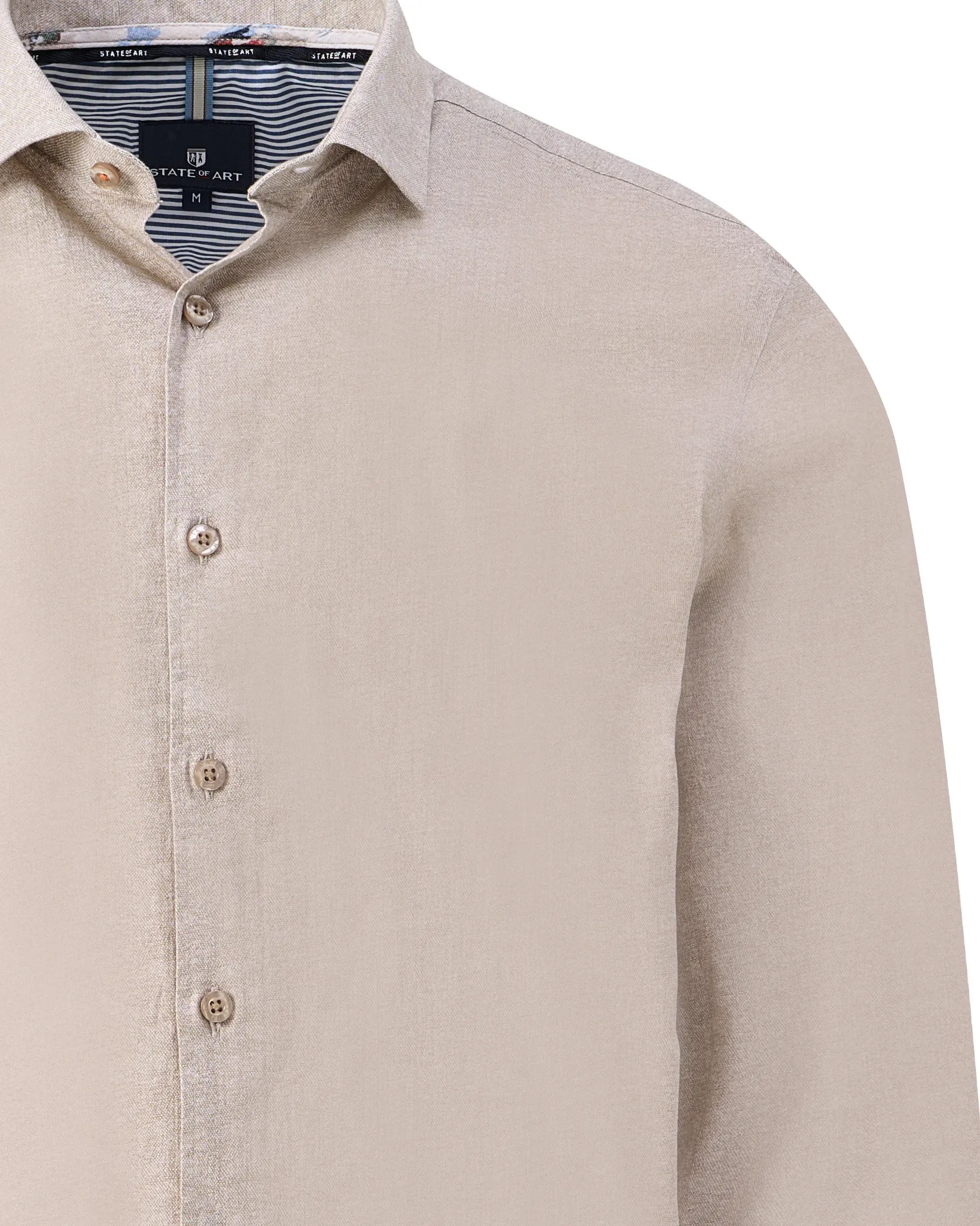 State of Art Casual Overhemd Beige 107376-001-L
