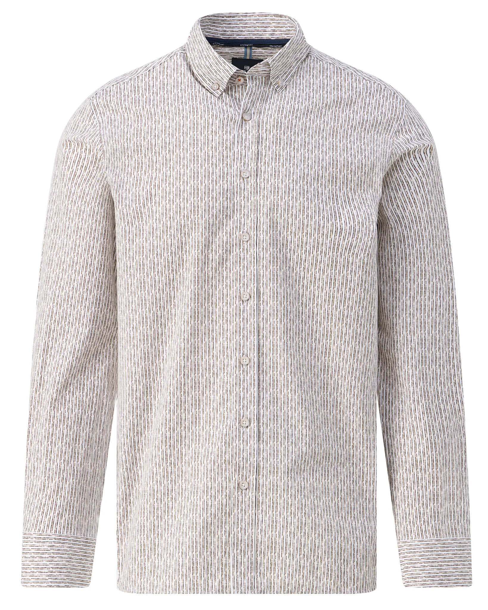 State of Art Casual Overhemd Beige 107379-001-L