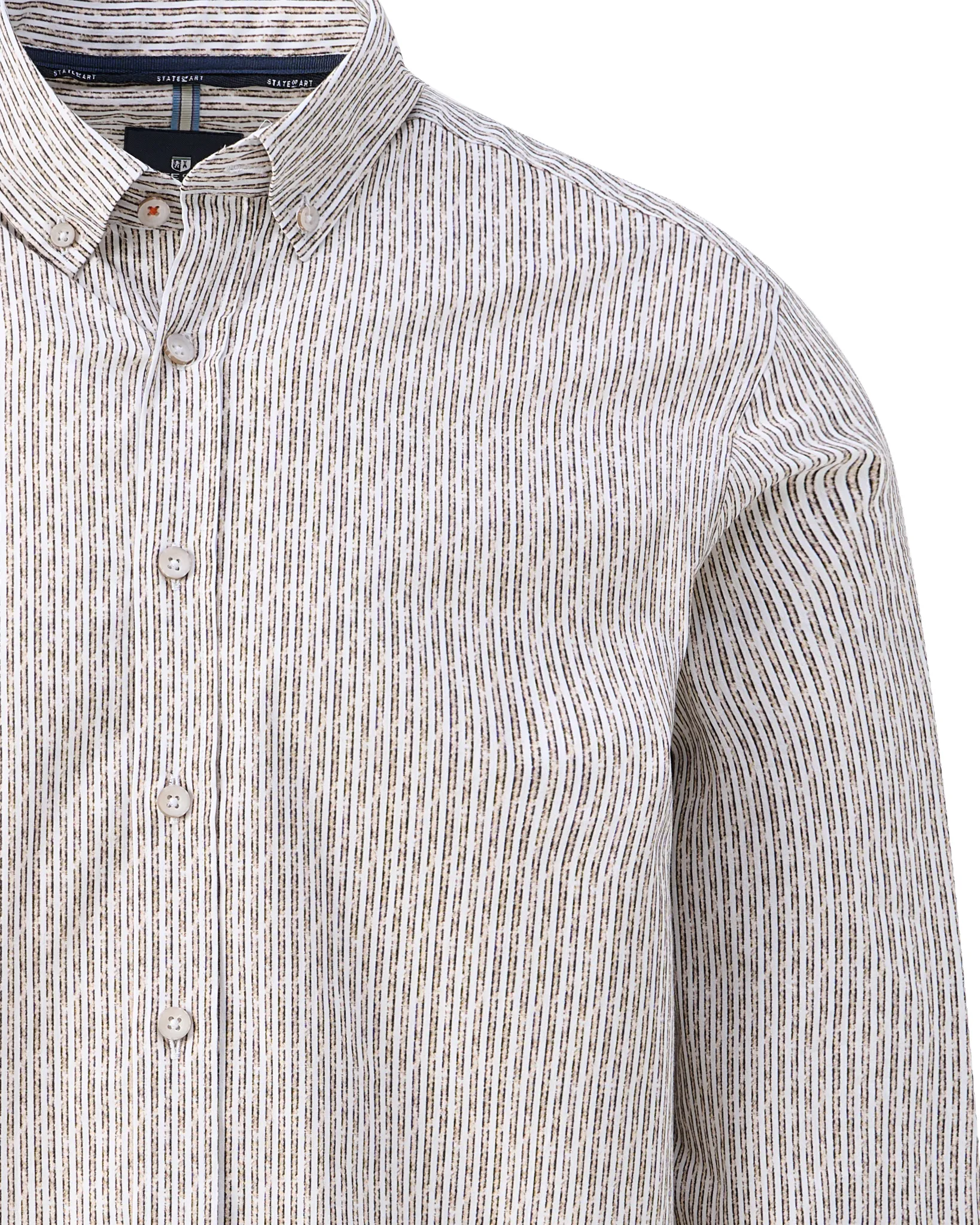 State of Art Casual Overhemd Beige 107379-001-L