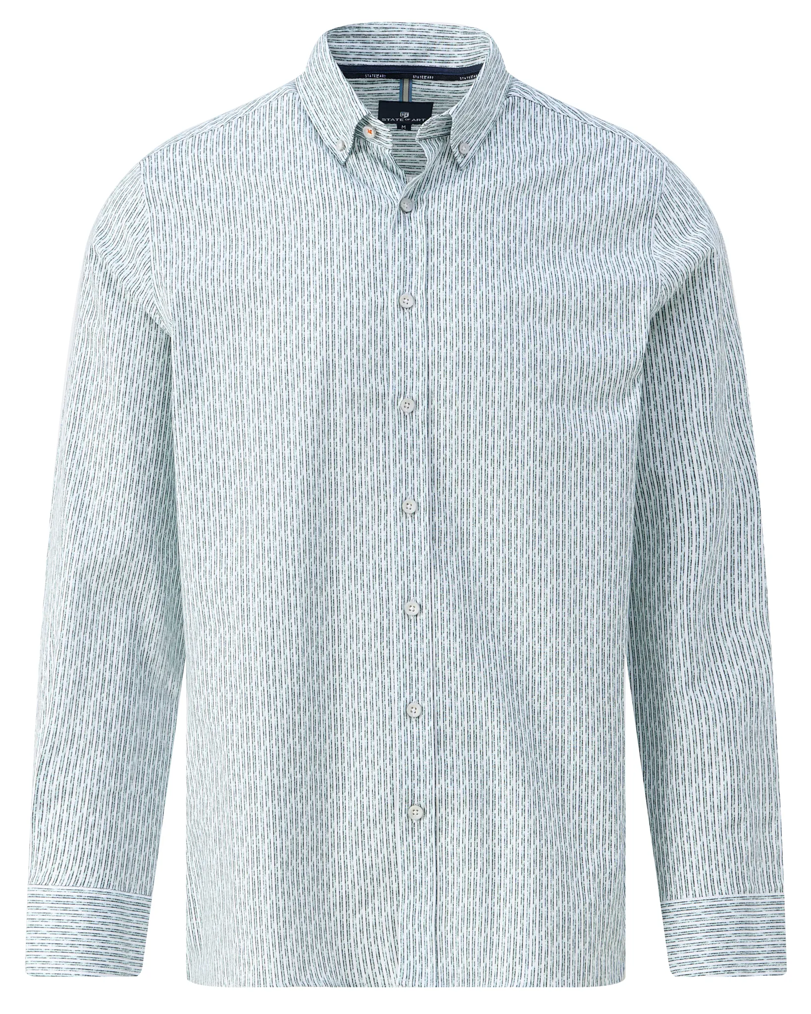 State of Art Casual Overhemd Groen 107380-001-L