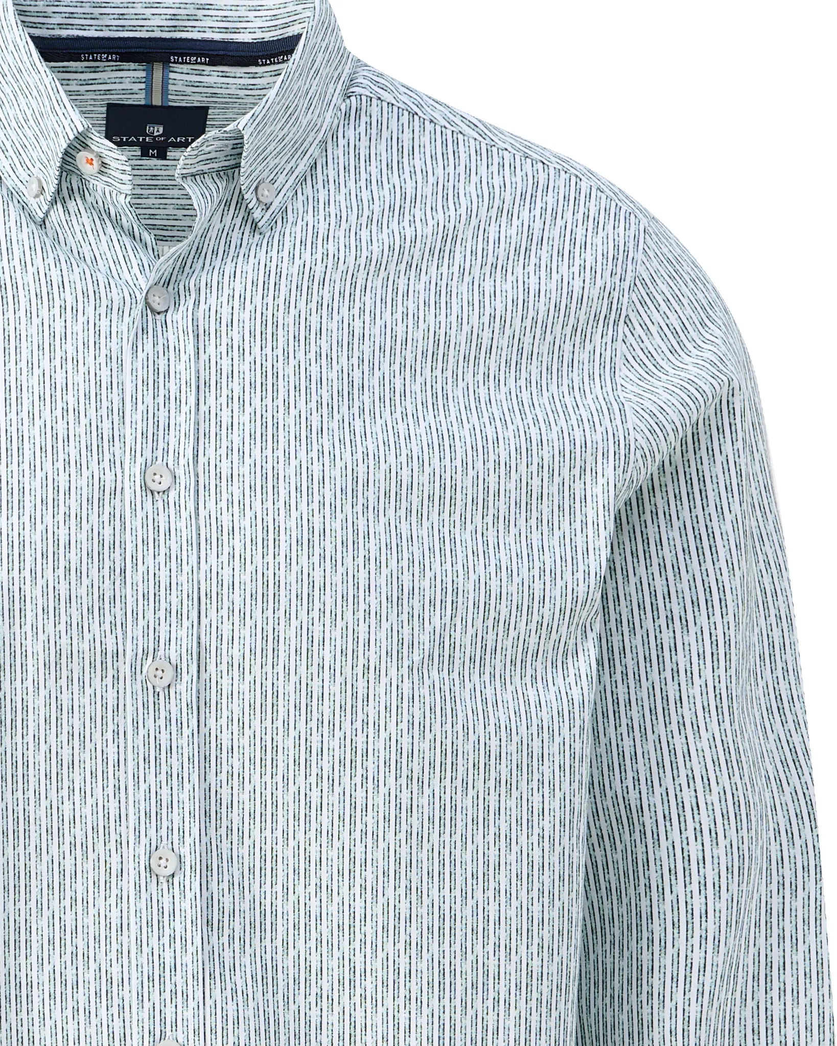 State of Art Casual Overhemd Groen 107380-001-L