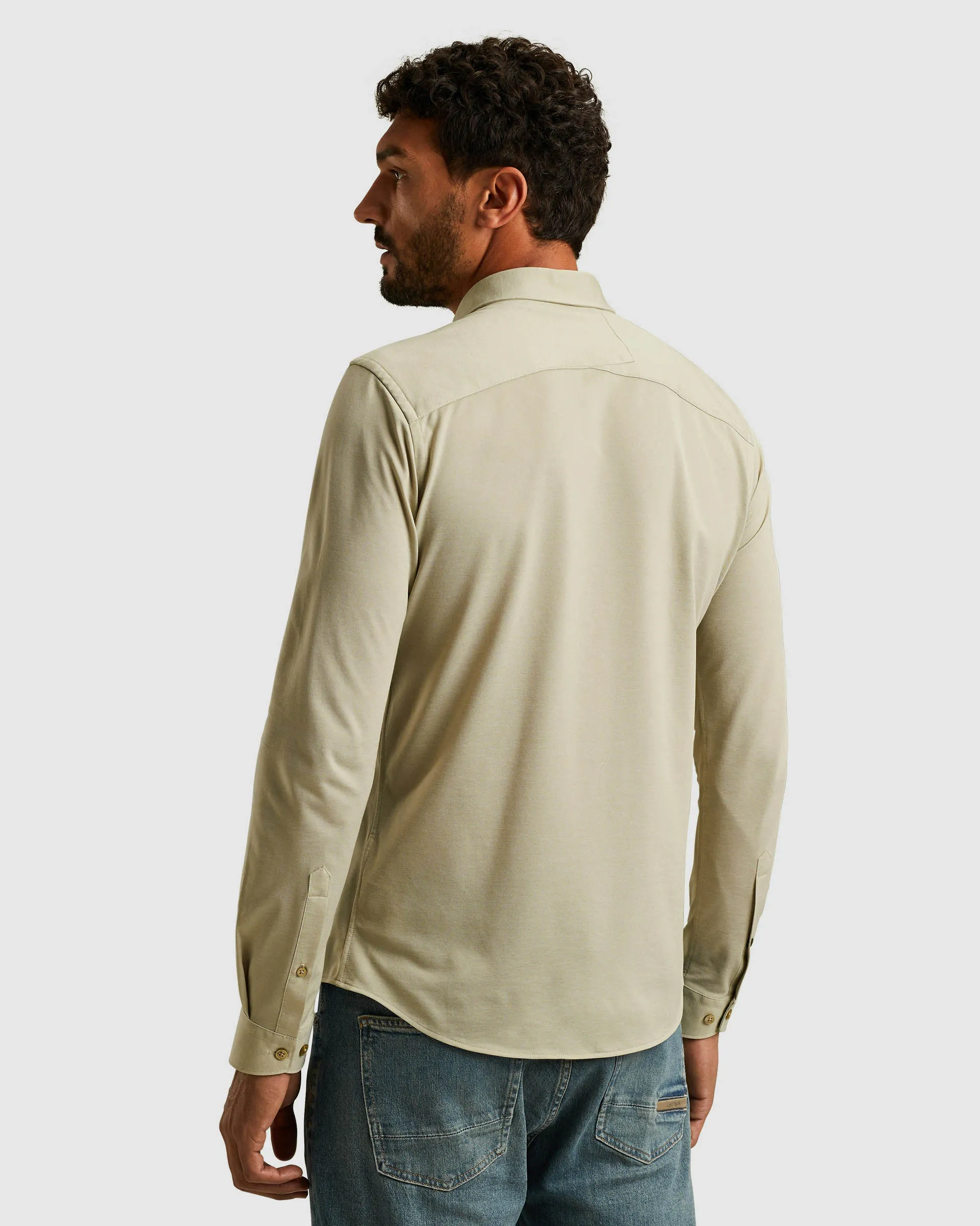 Cast Iron Casual Overhemd Groen 107540-001-L