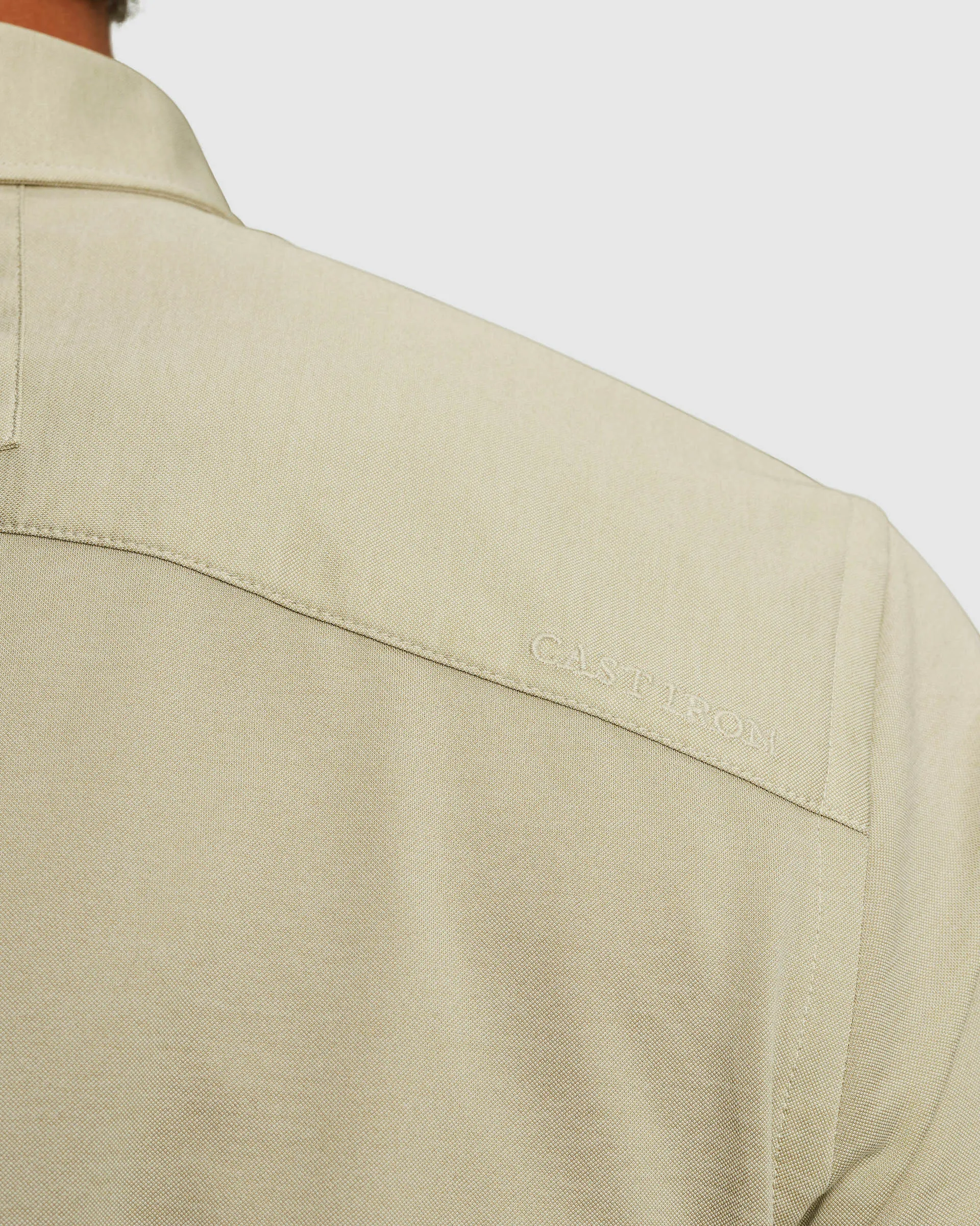 Cast Iron Casual Overhemd Groen 107540-001-L