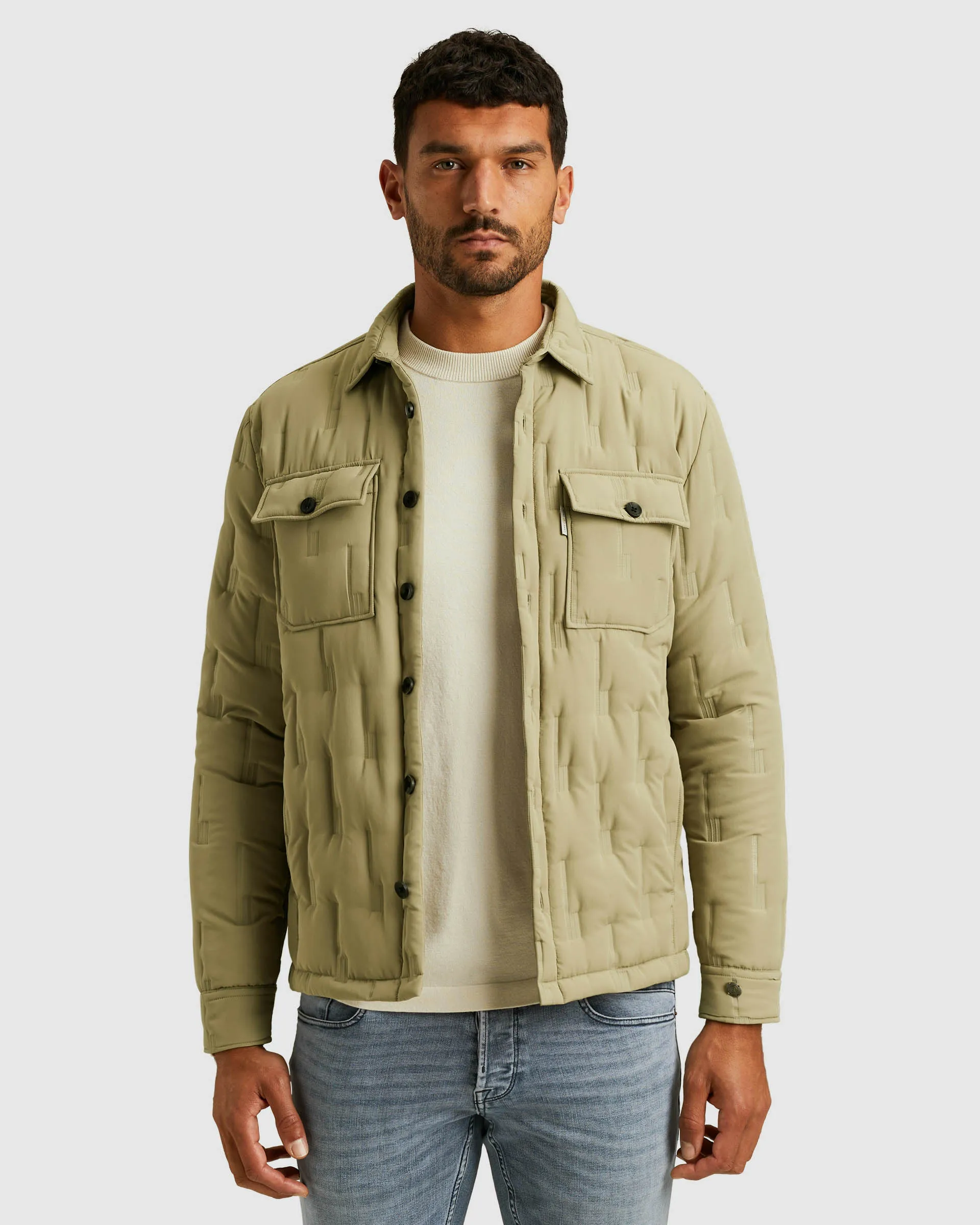 Cast Iron Overshirt Groen 107541-001-L