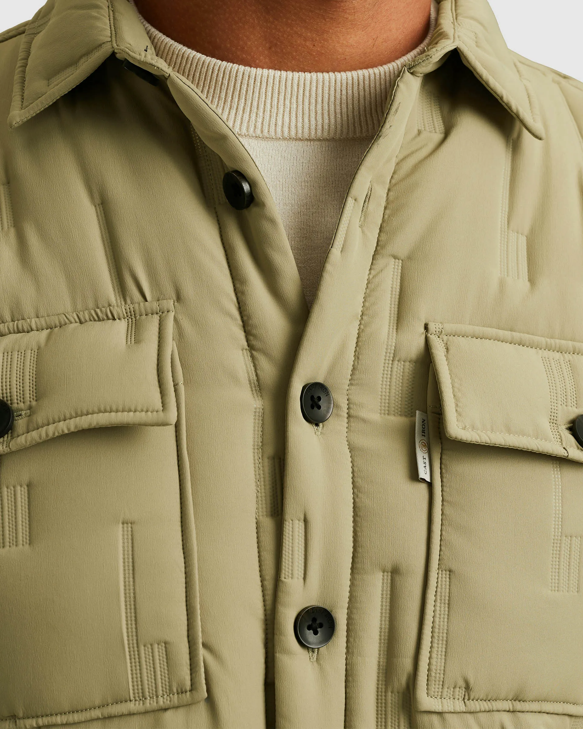 Cast Iron Overshirt Groen 107541-001-L