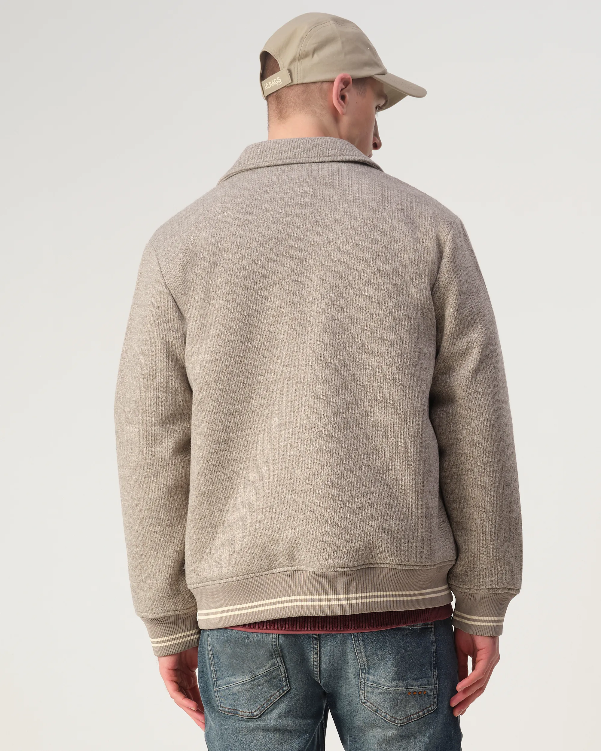 J.C. RAGS Boris Gewatteerde jas Beige uni 107575-001-L