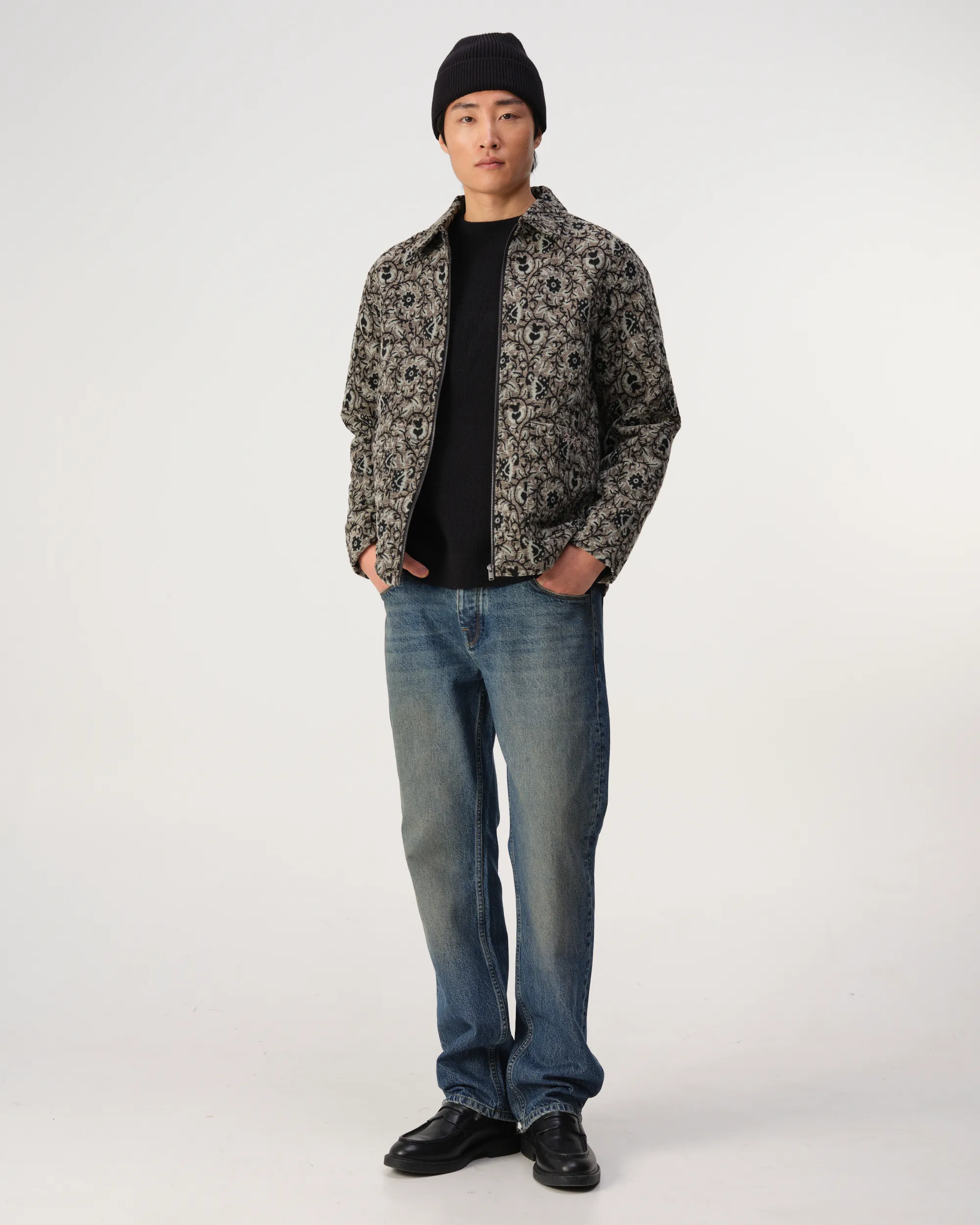 J.C. RAGS Overshirt Pine Bark brown dessin 107580-001-L