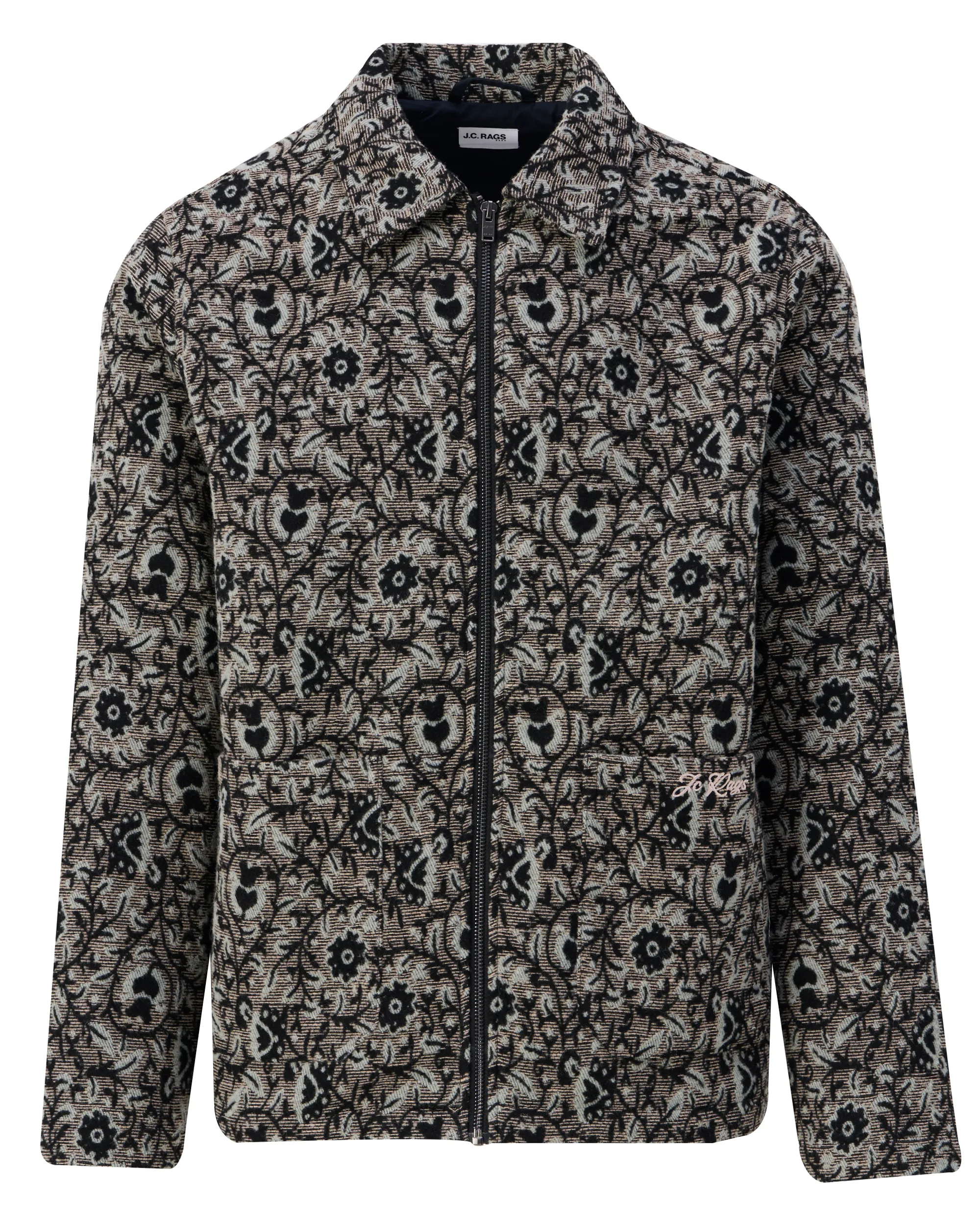 J.C. RAGS Overshirt Pine Bark brown dessin 107580-001-L