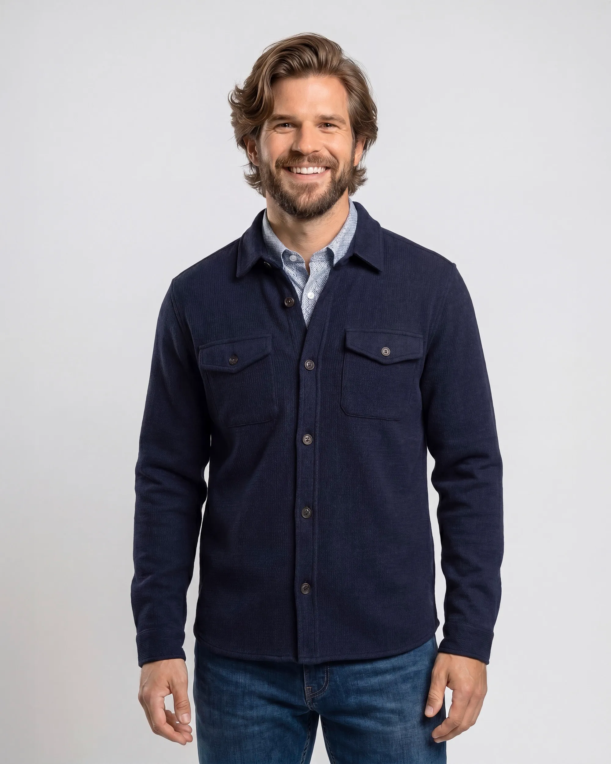 Campbell Overshirt Peter Night Sky 107588-001-XL