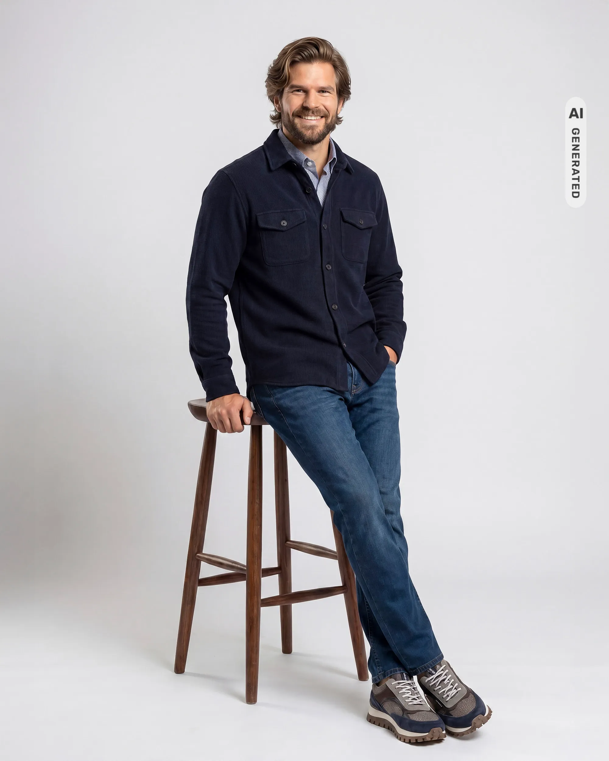 Campbell Overshirt Peter Night Sky 107588-001-XL