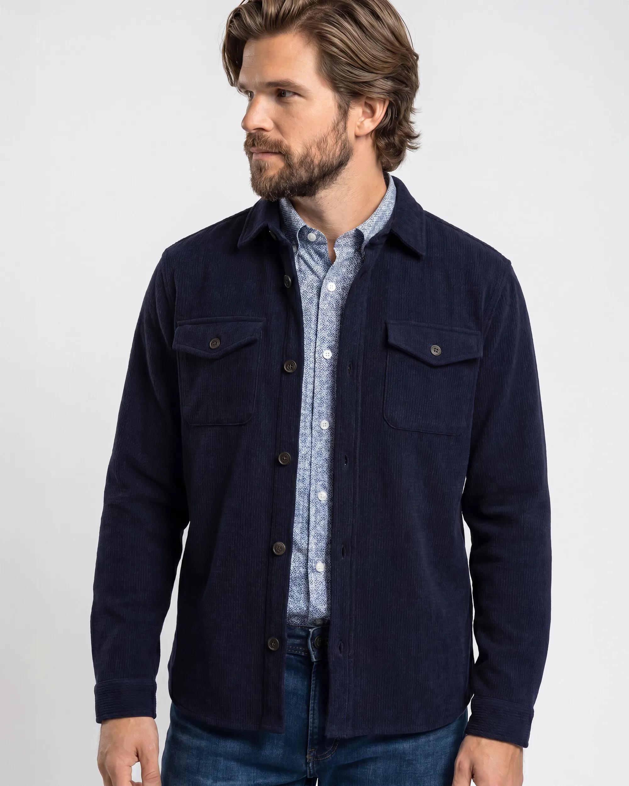 Campbell Overshirt Peter Night Sky 107588-001-XL