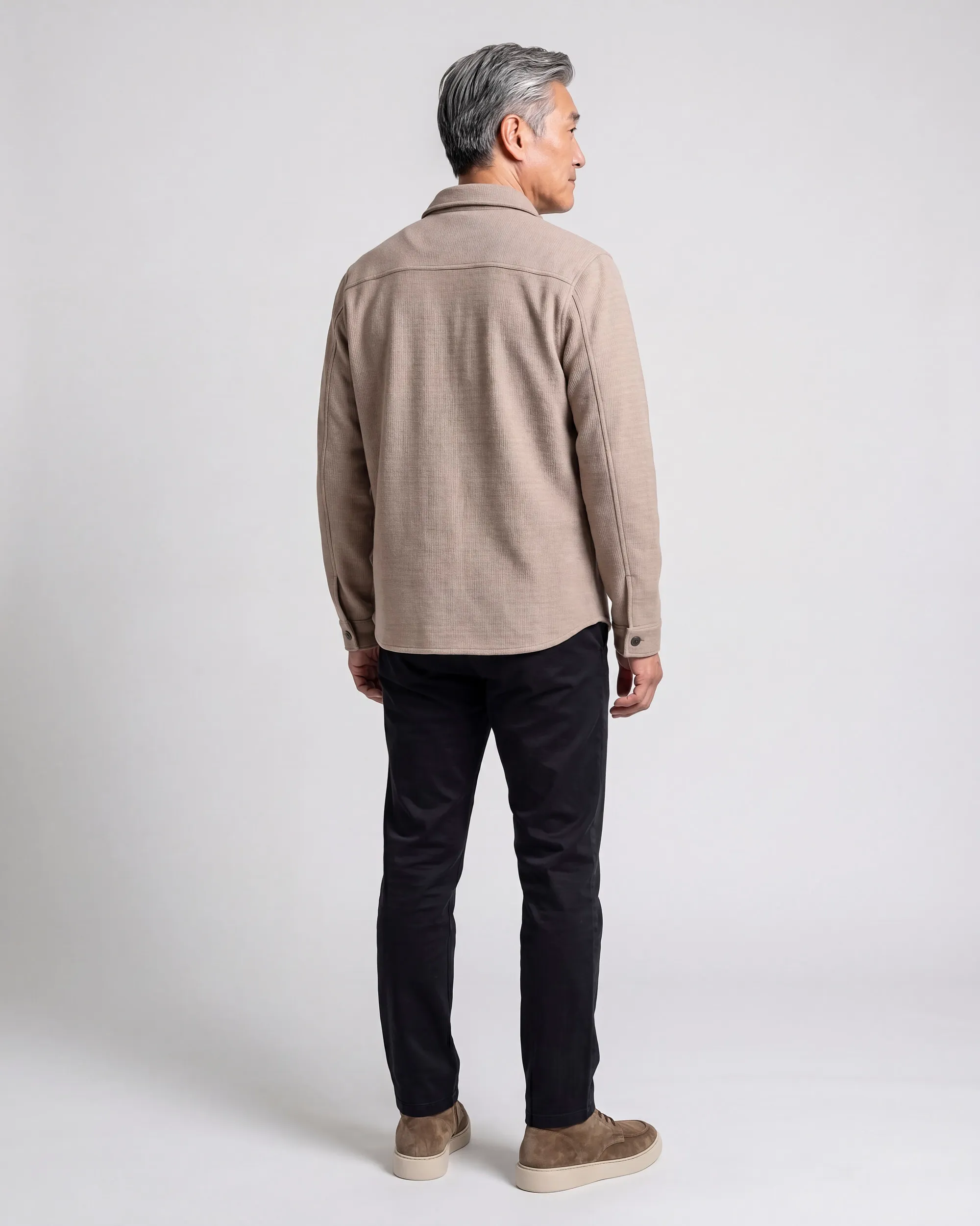 Campbell Overshirt Peter Simply Taupe  107588-003-XL