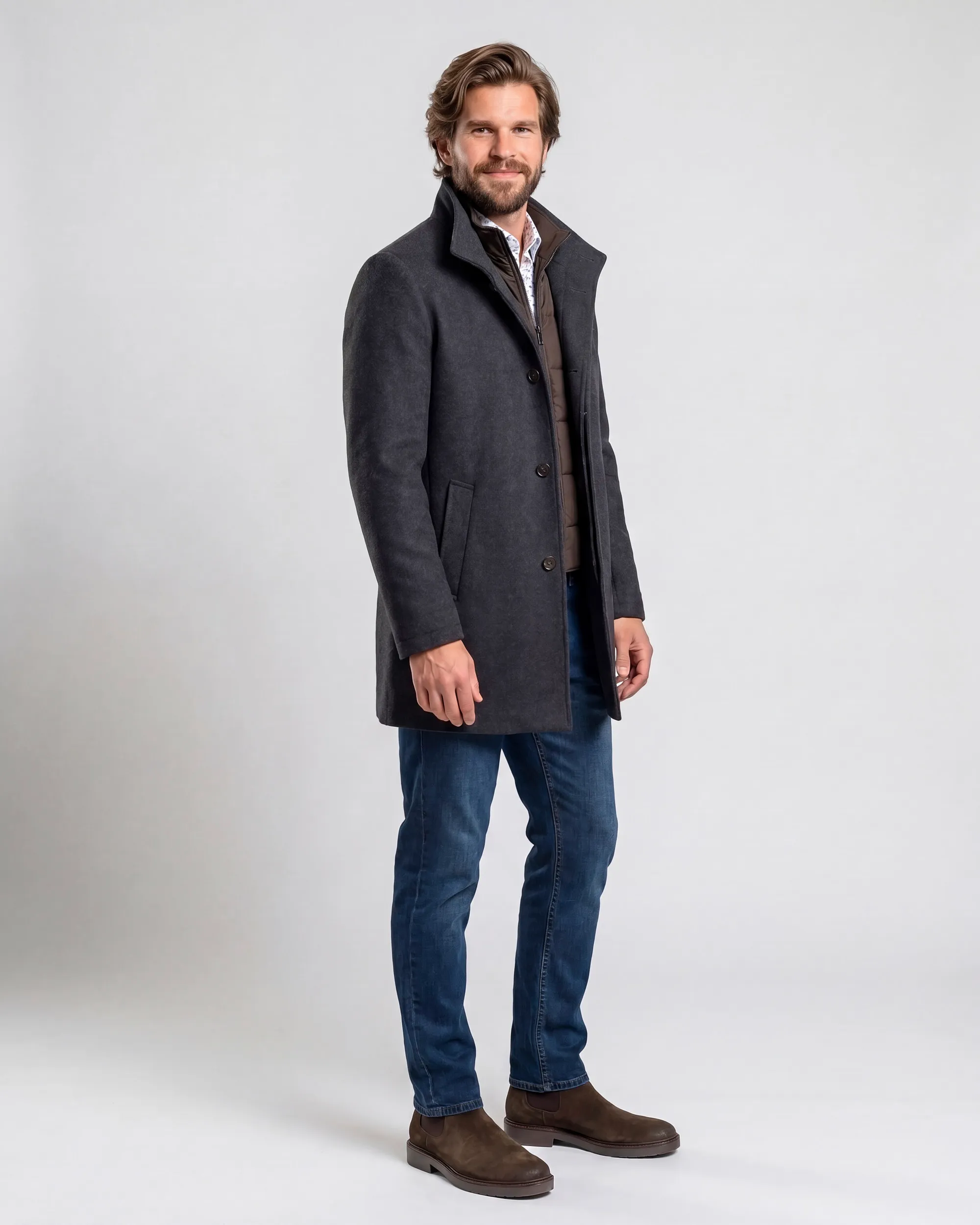 Campbell Manteljas Miller Grey melange 107593-001-L