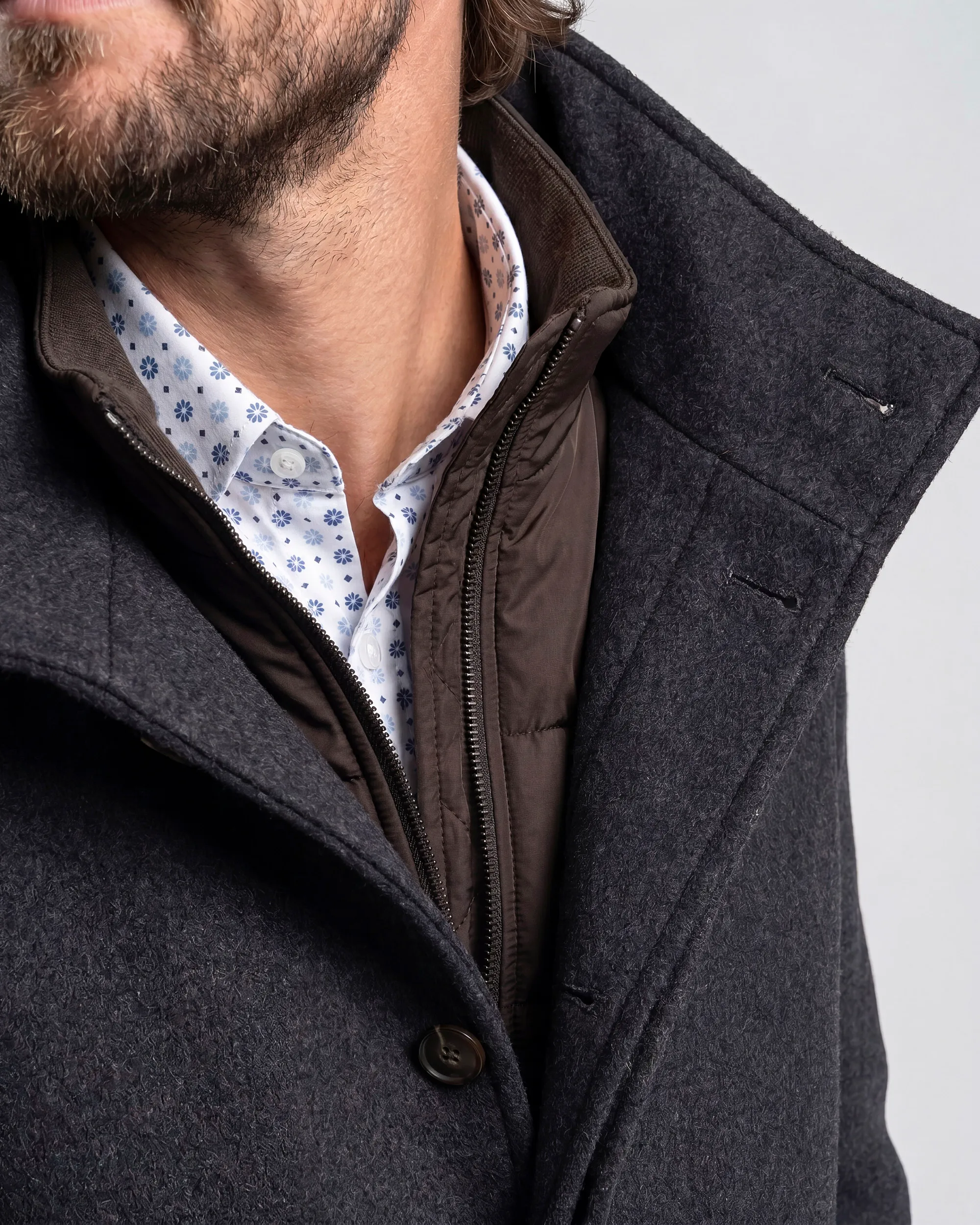Campbell Manteljas Miller Grey melange 107593-001-L