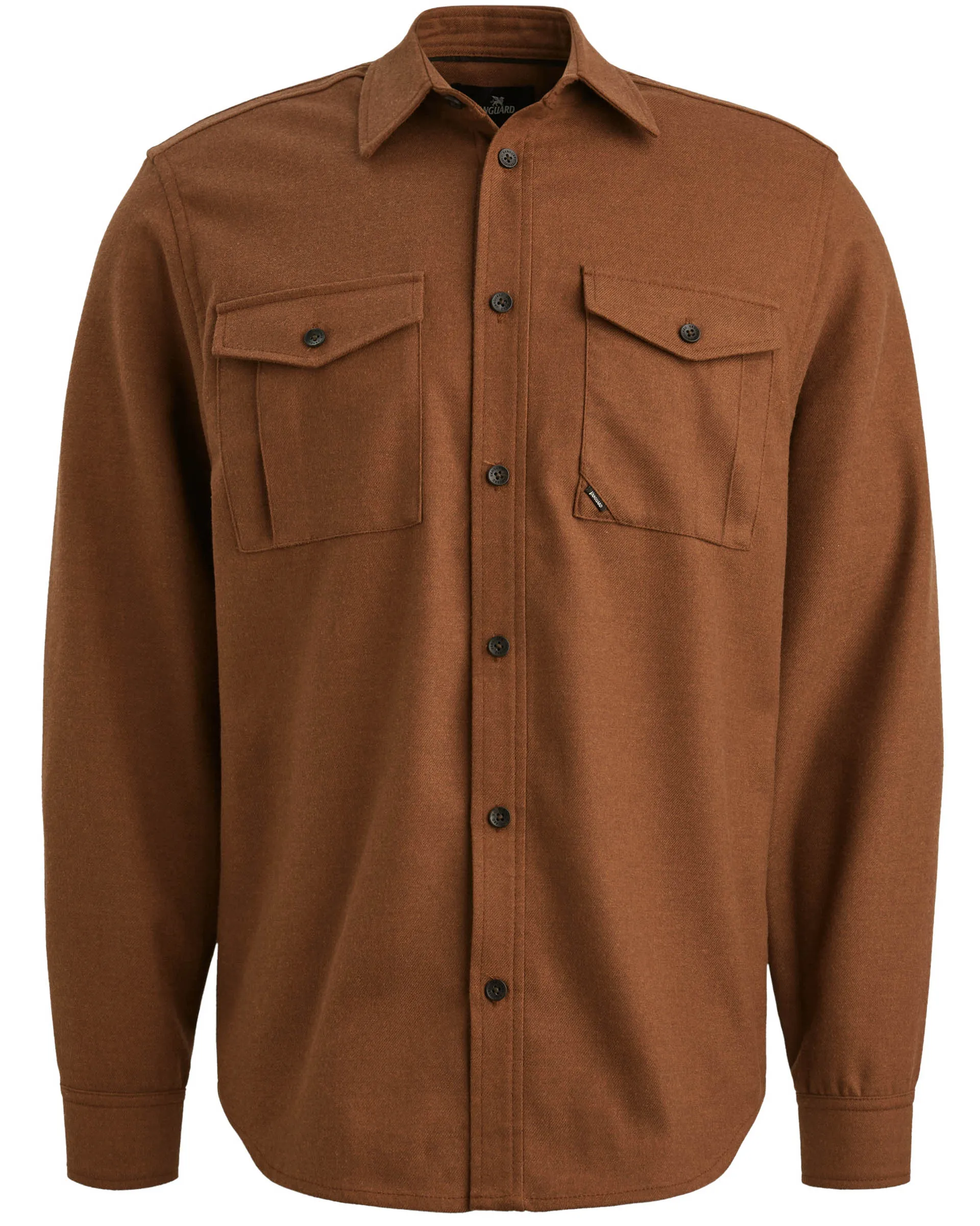 Vanguard Casual Overhemd LM Bruin 107603-001-M