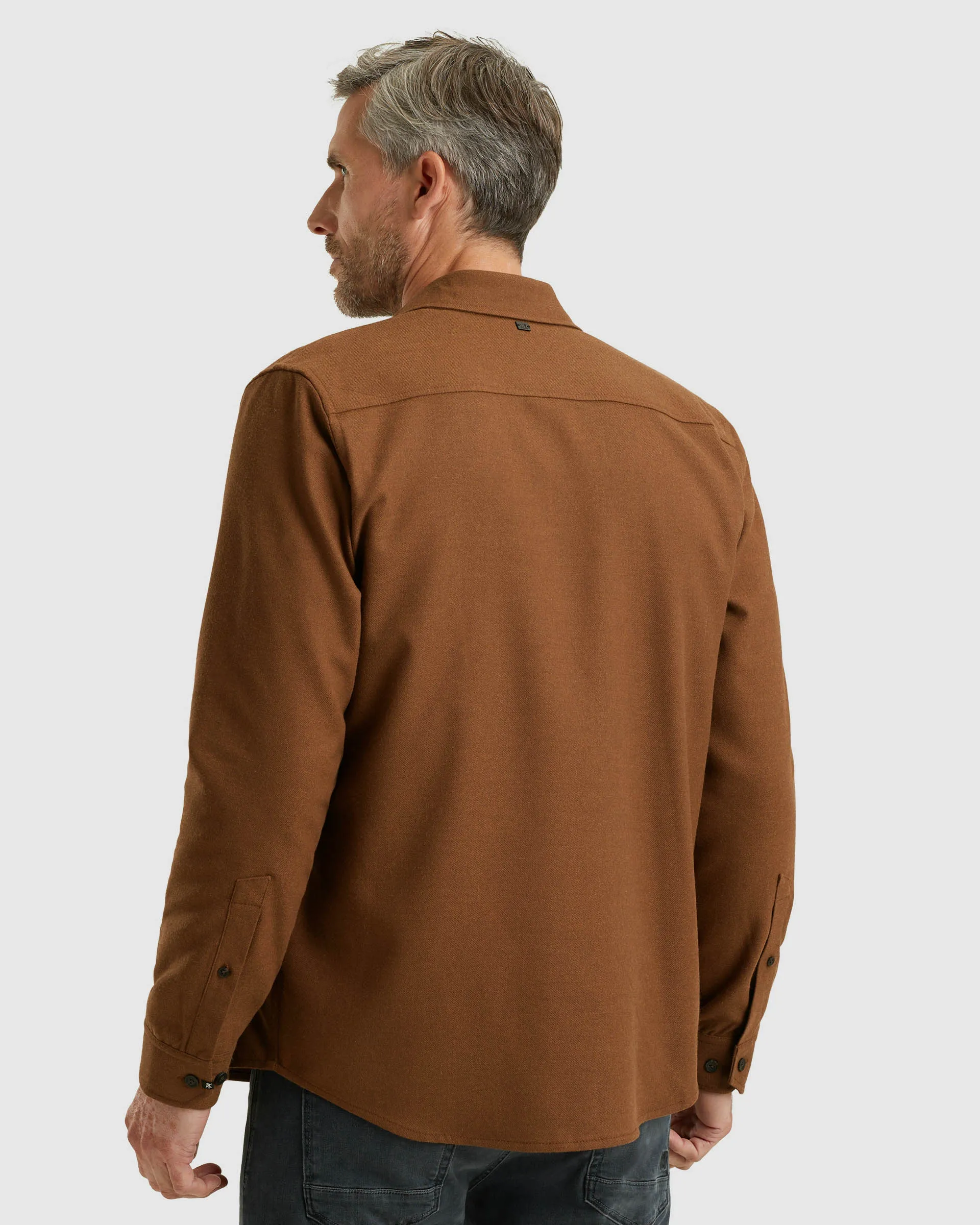 Vanguard Casual Overhemd LM Bruin 107603-001-M