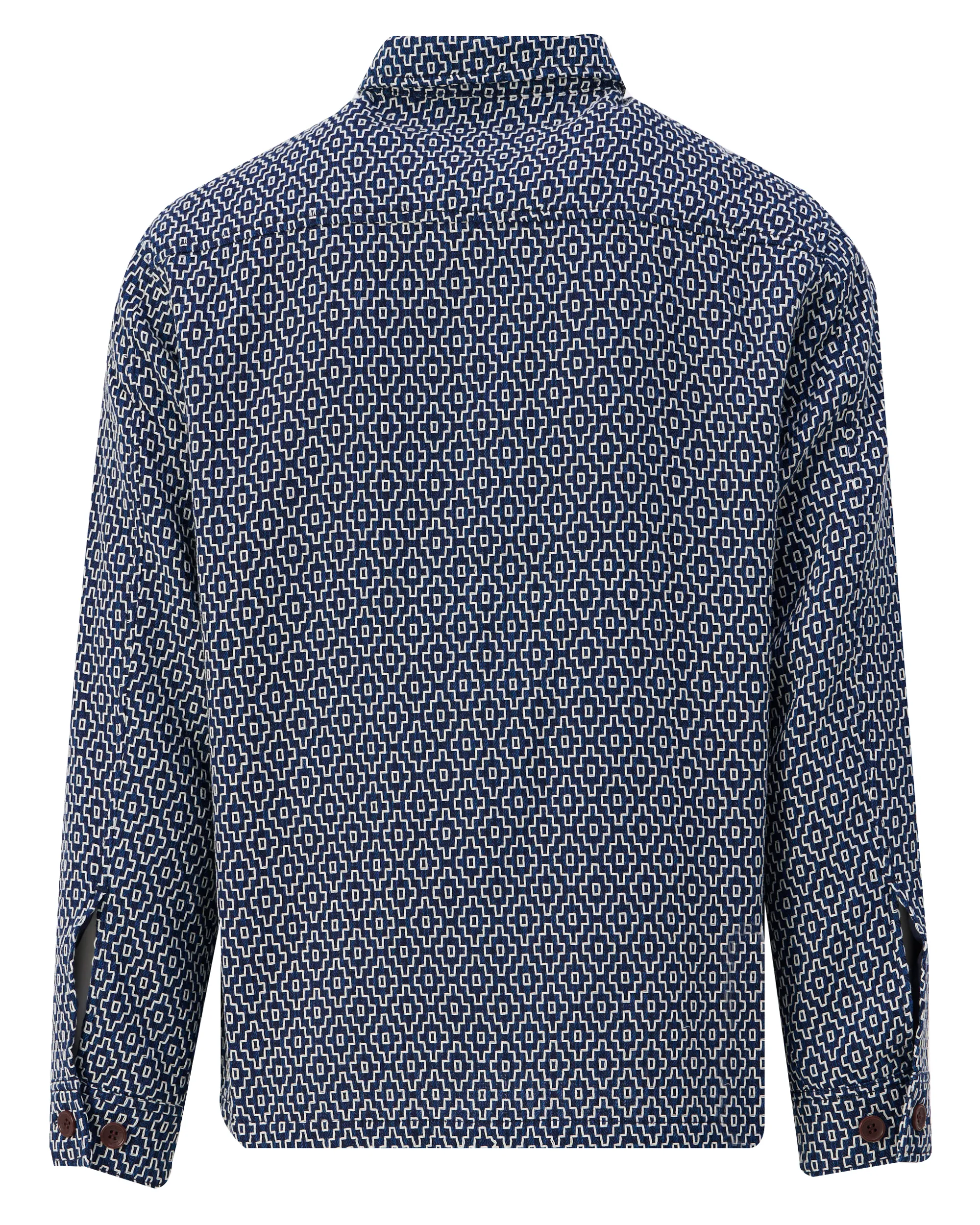 J.C. RAGS Rylee Jacquard Overshirt Sky Captain dessin 107629-001-L