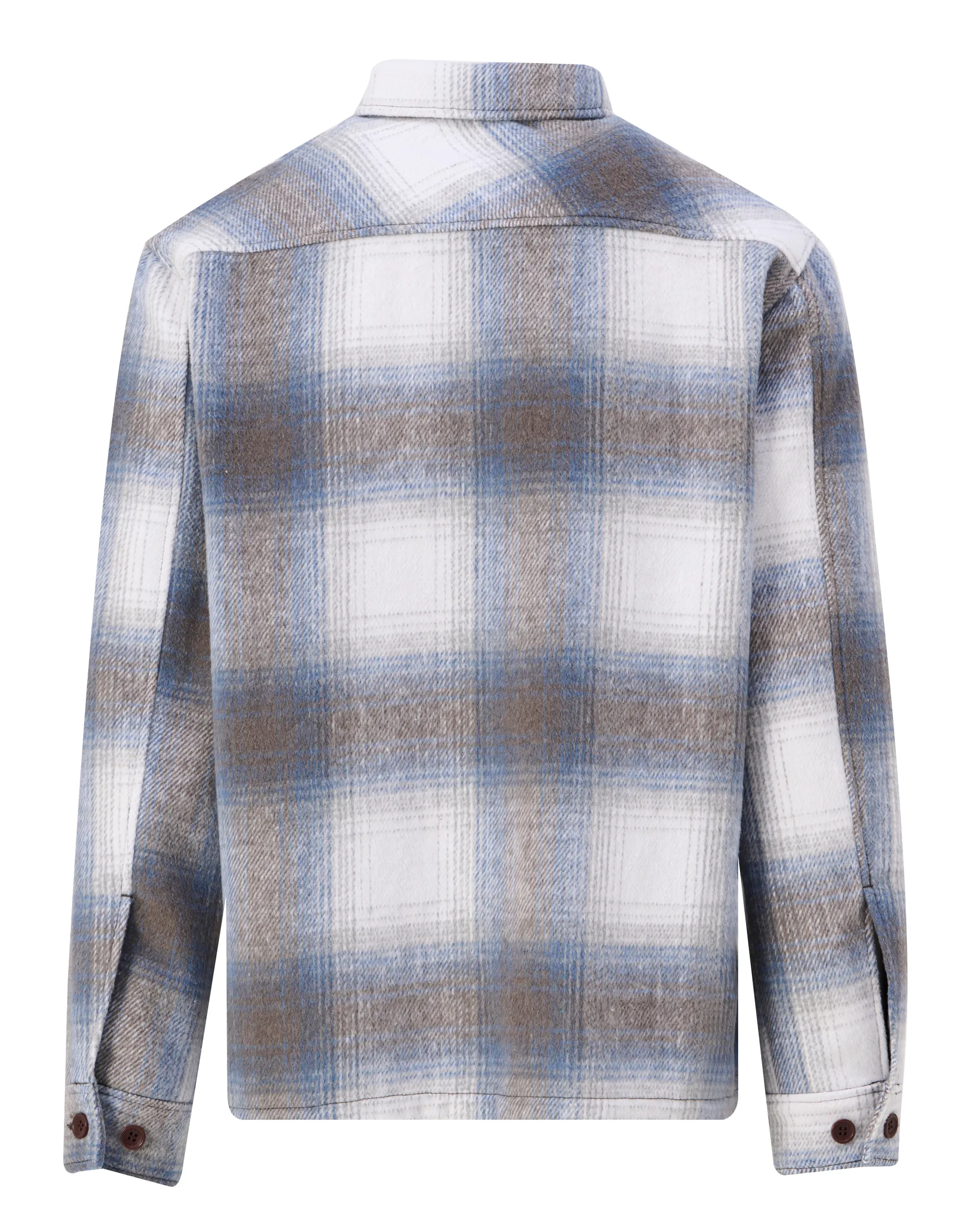J.C. RAGS Rylee Check Overshirt Plum Kitten Grey big check 107630-001-L