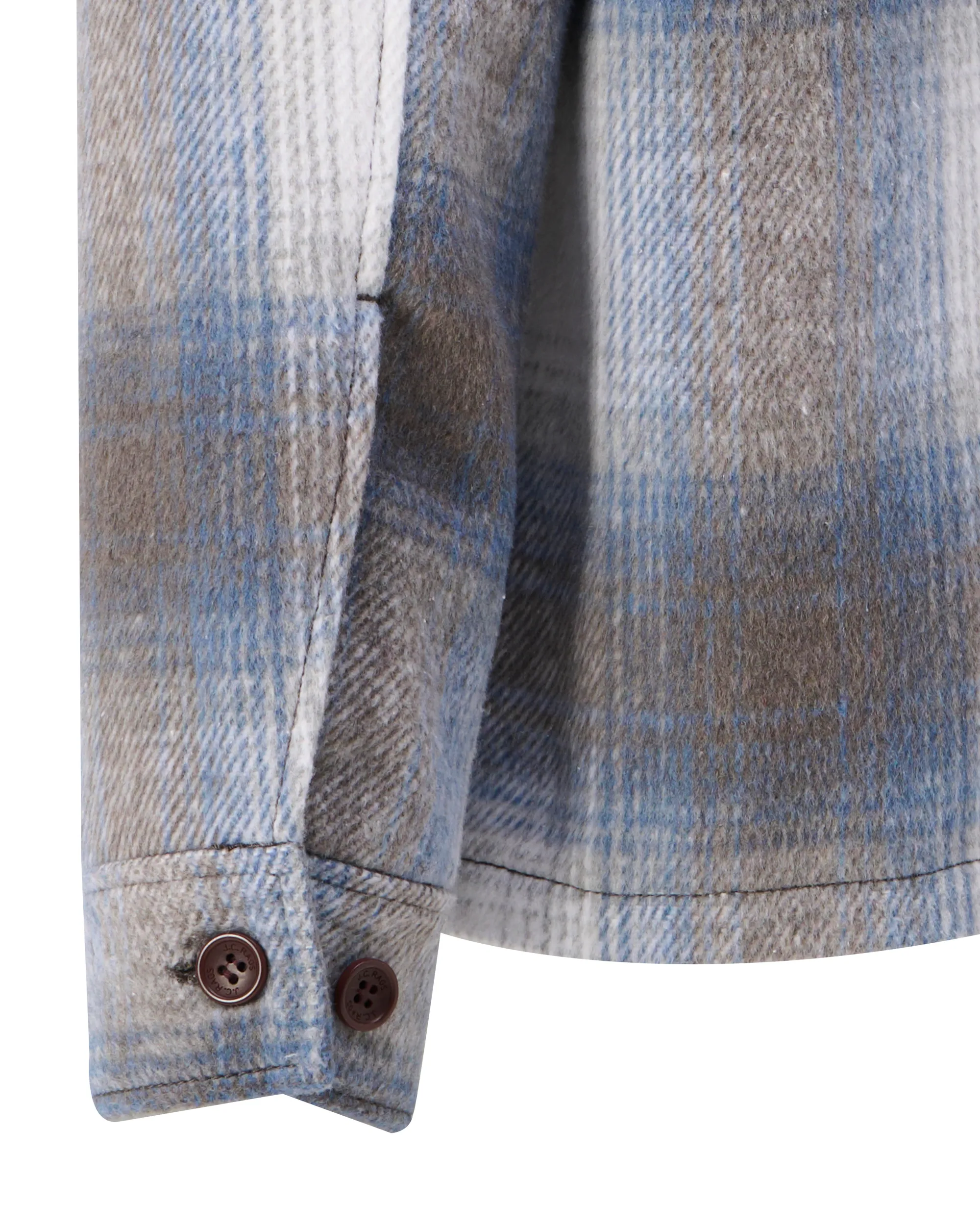J.C. RAGS Rylee Check Overshirt Plum Kitten Grey big check 107630-001-L