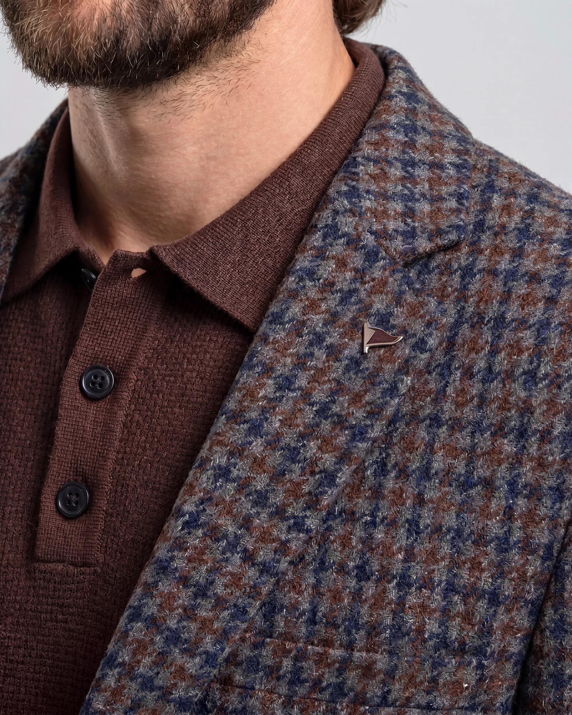 Campbell Colbert Templer Medieval Blue small check 107634-002-48
