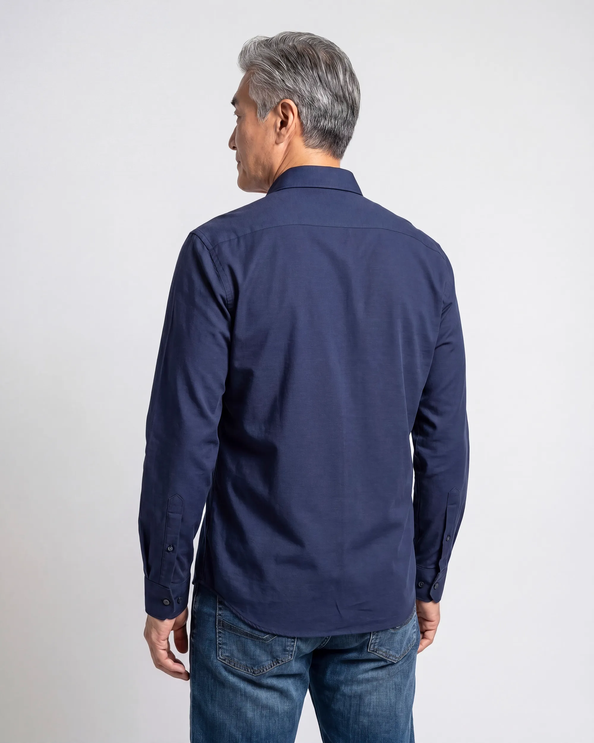 Campbell Casual Overhemd LM Night Sky 107638-001-L