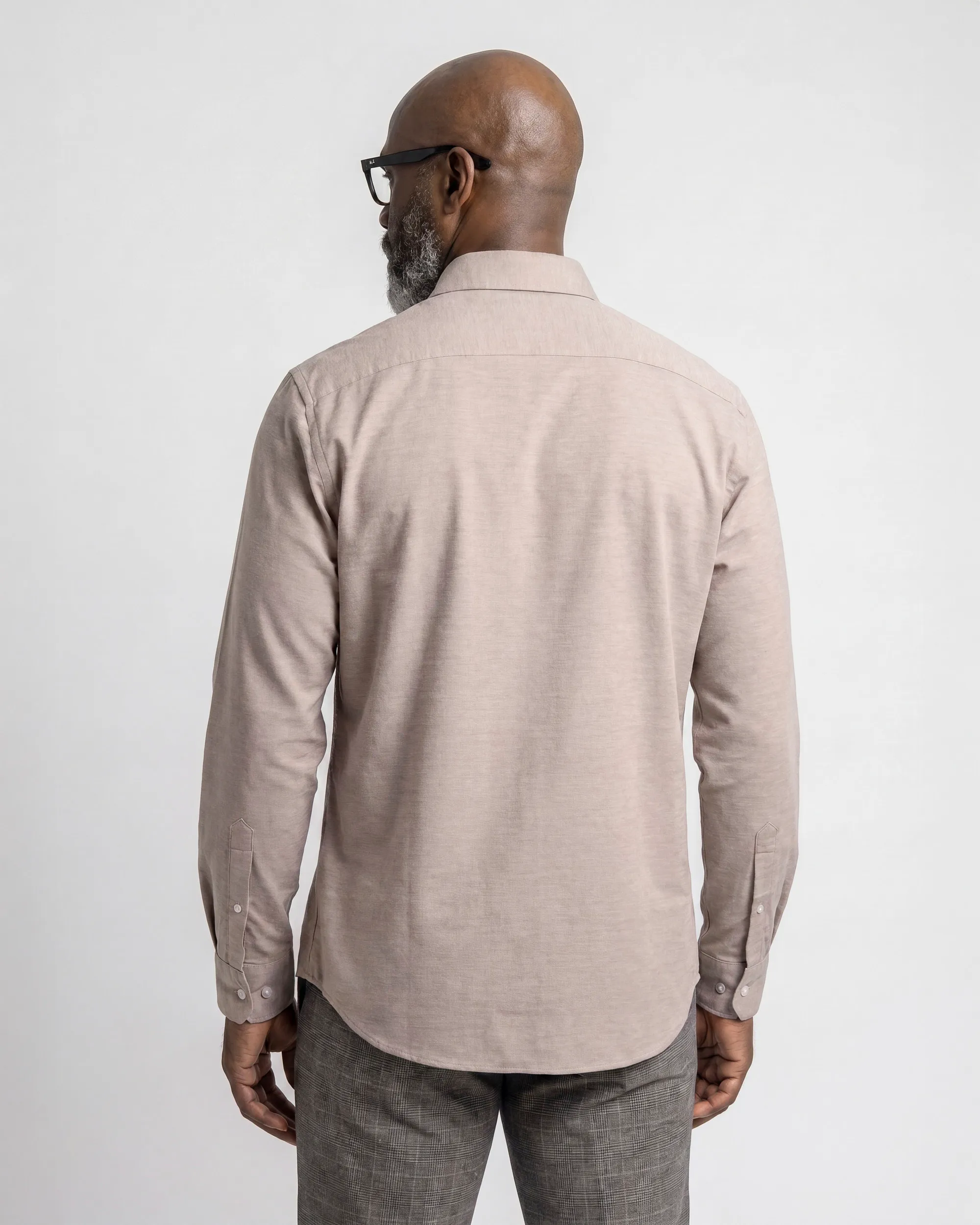Campbell Casual Overhemd LM Coffee Bean brown 107638-003-L