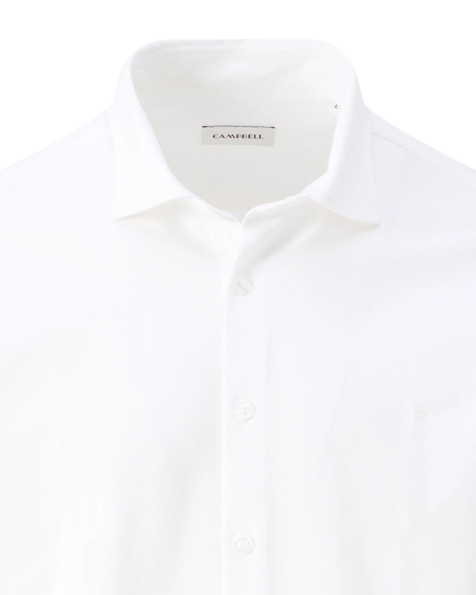 Campbell Casual Overhemd LM WHITE 107638-006-L
