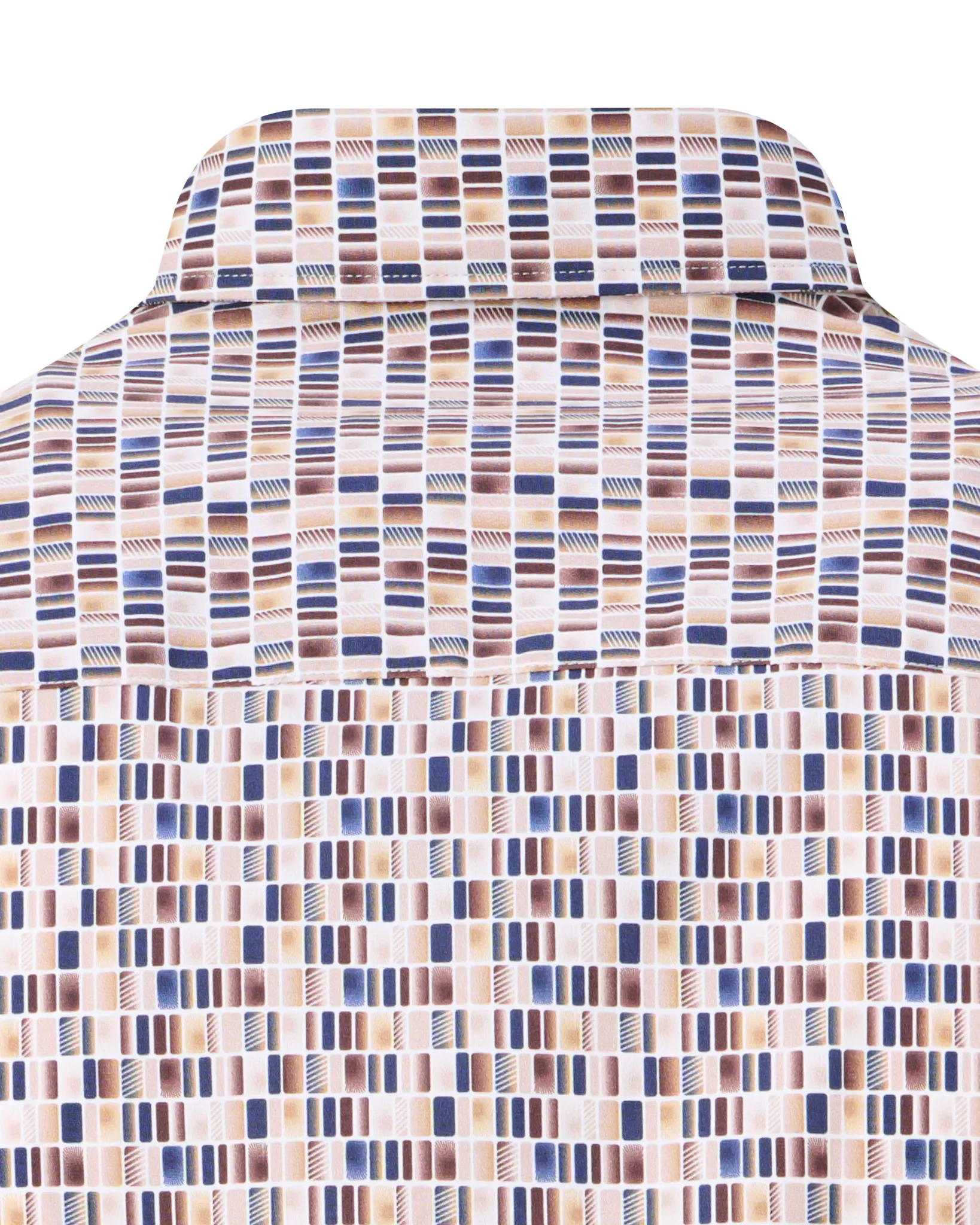 Campbell Casual Overhemd LM Coffee Bean brown 107639-001-L
