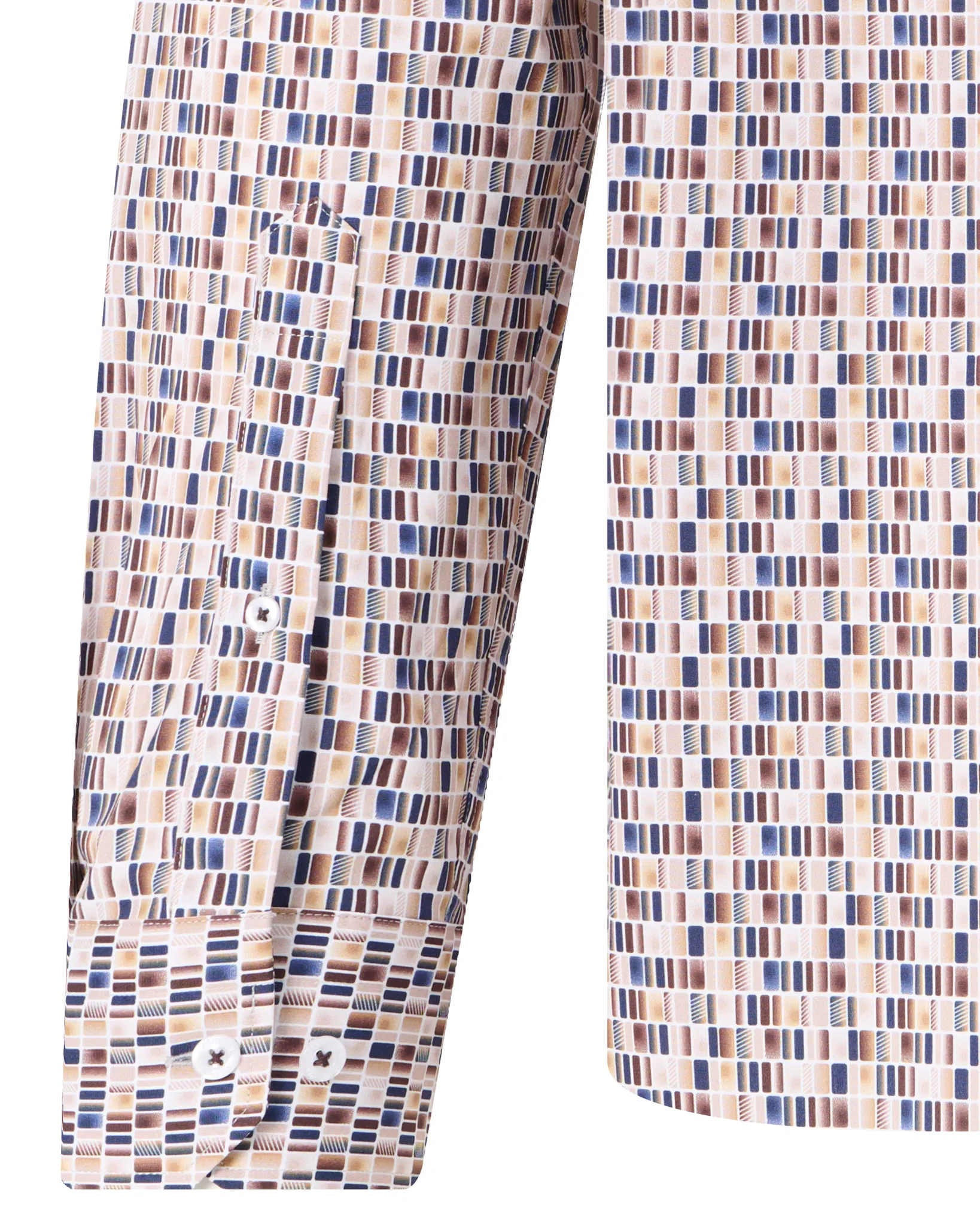 Campbell Casual Overhemd LM Coffee Bean brown 107639-001-L