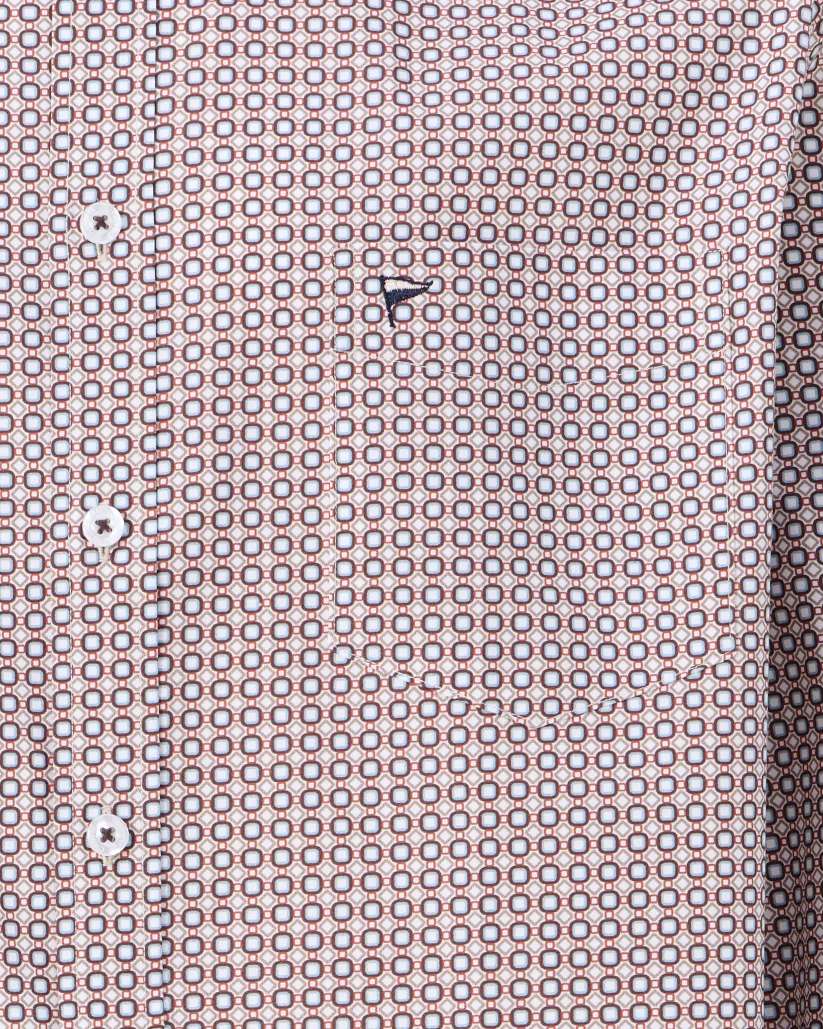 Campbell Casual Overhemd LM Sequoia brown 107640-002-L