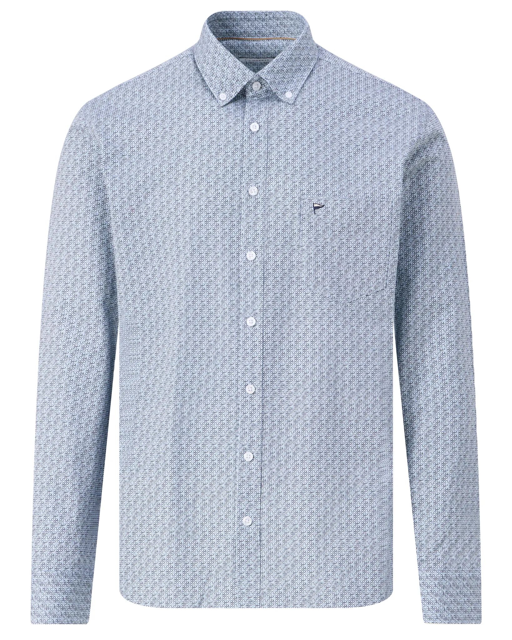 Campbell Casual Overhemd LM Ashley Blue 107641-002-L