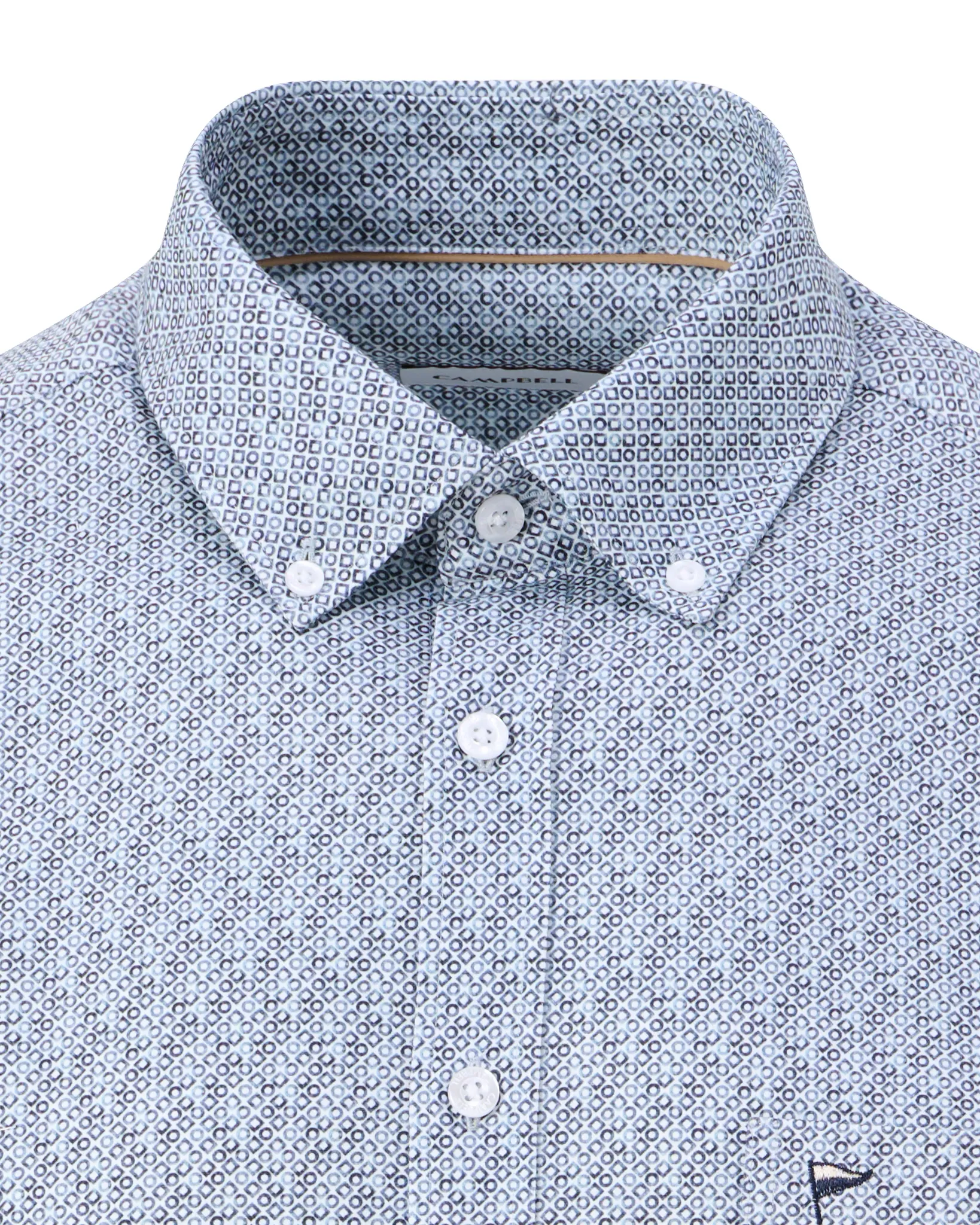 Campbell Casual Overhemd LM Ashley Blue 107641-002-L