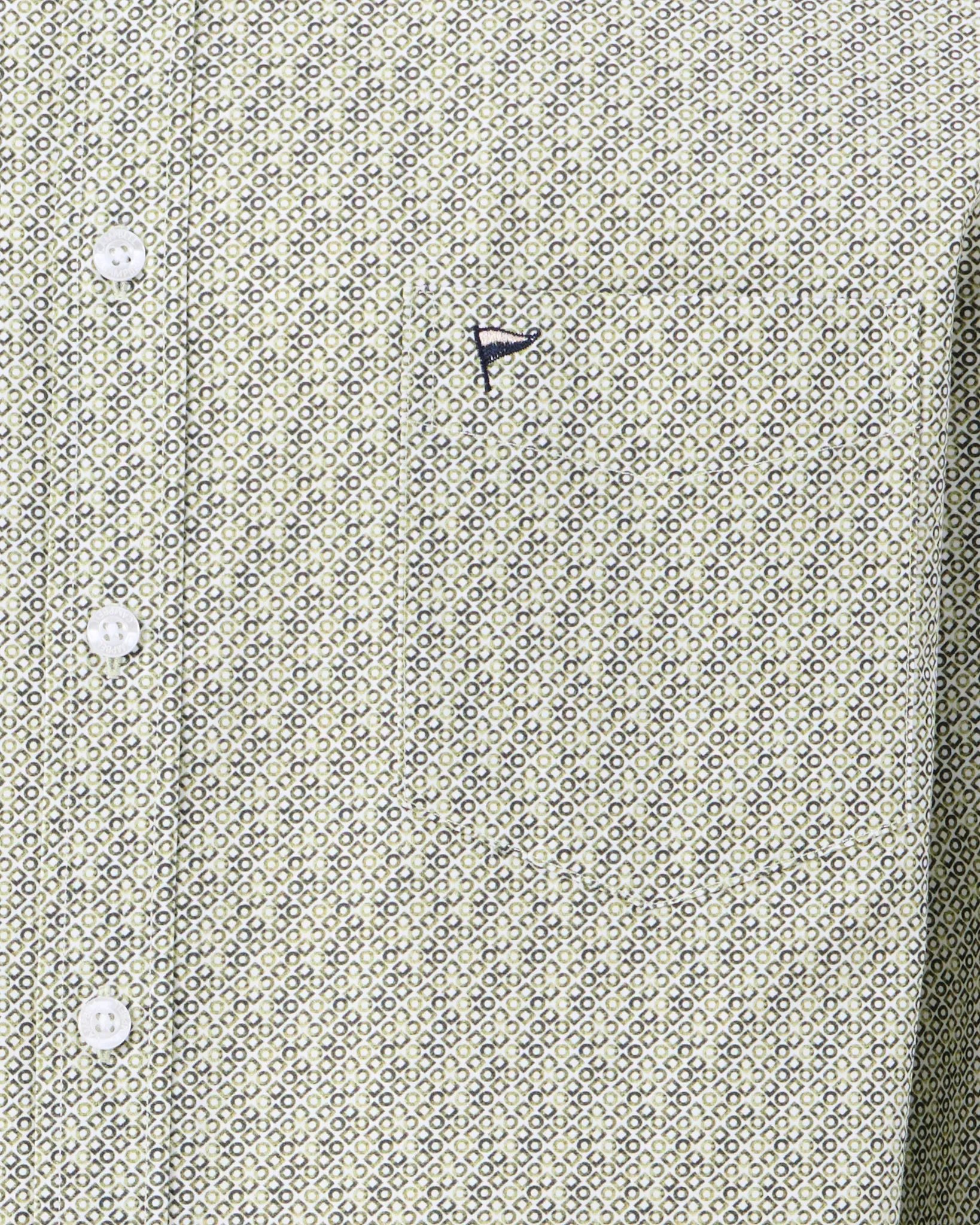 Campbell Casual Overhemd LM Mosstone green 107641-003-L