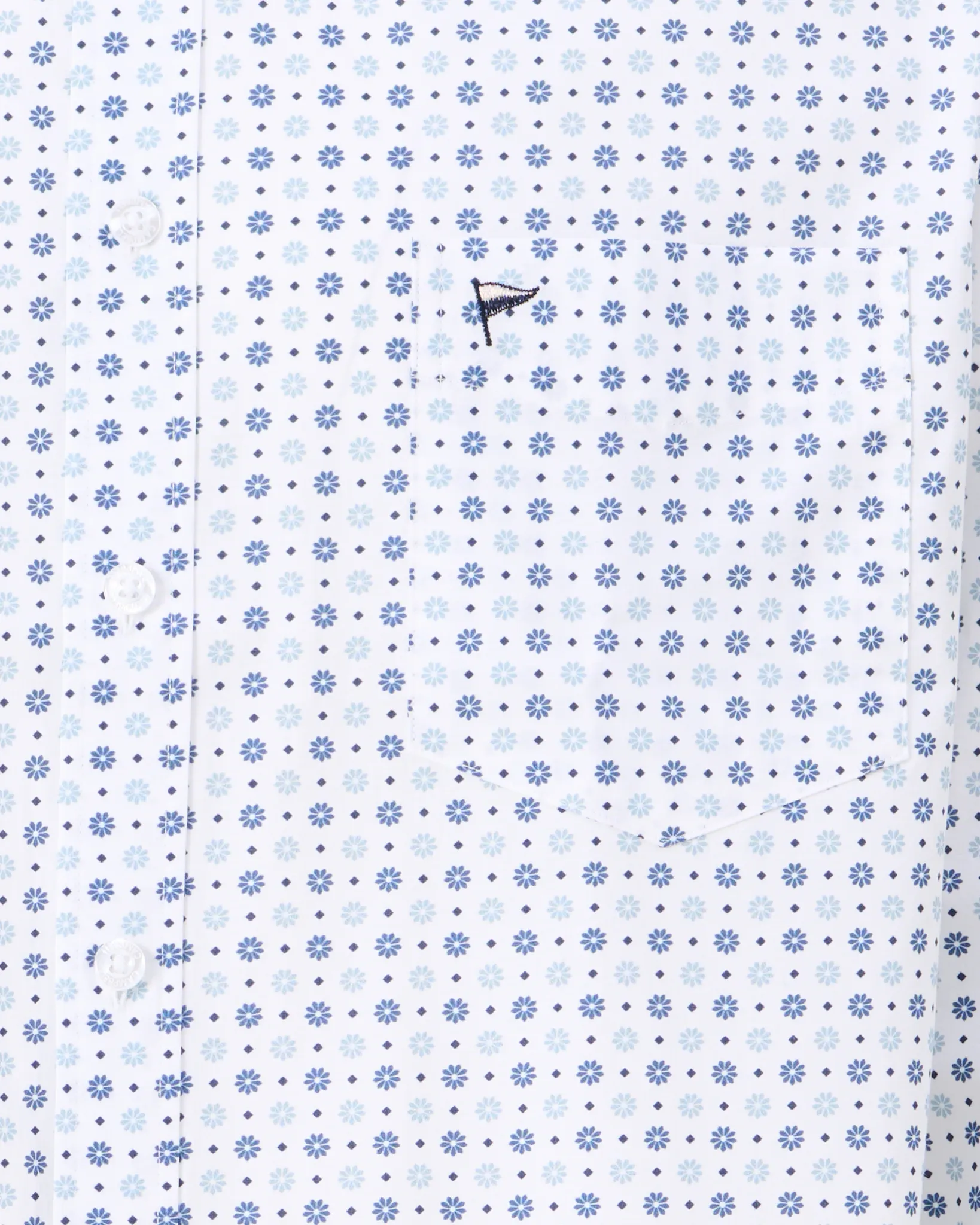 Campbell Casual Overhemd LM True Navy 107642-001-L