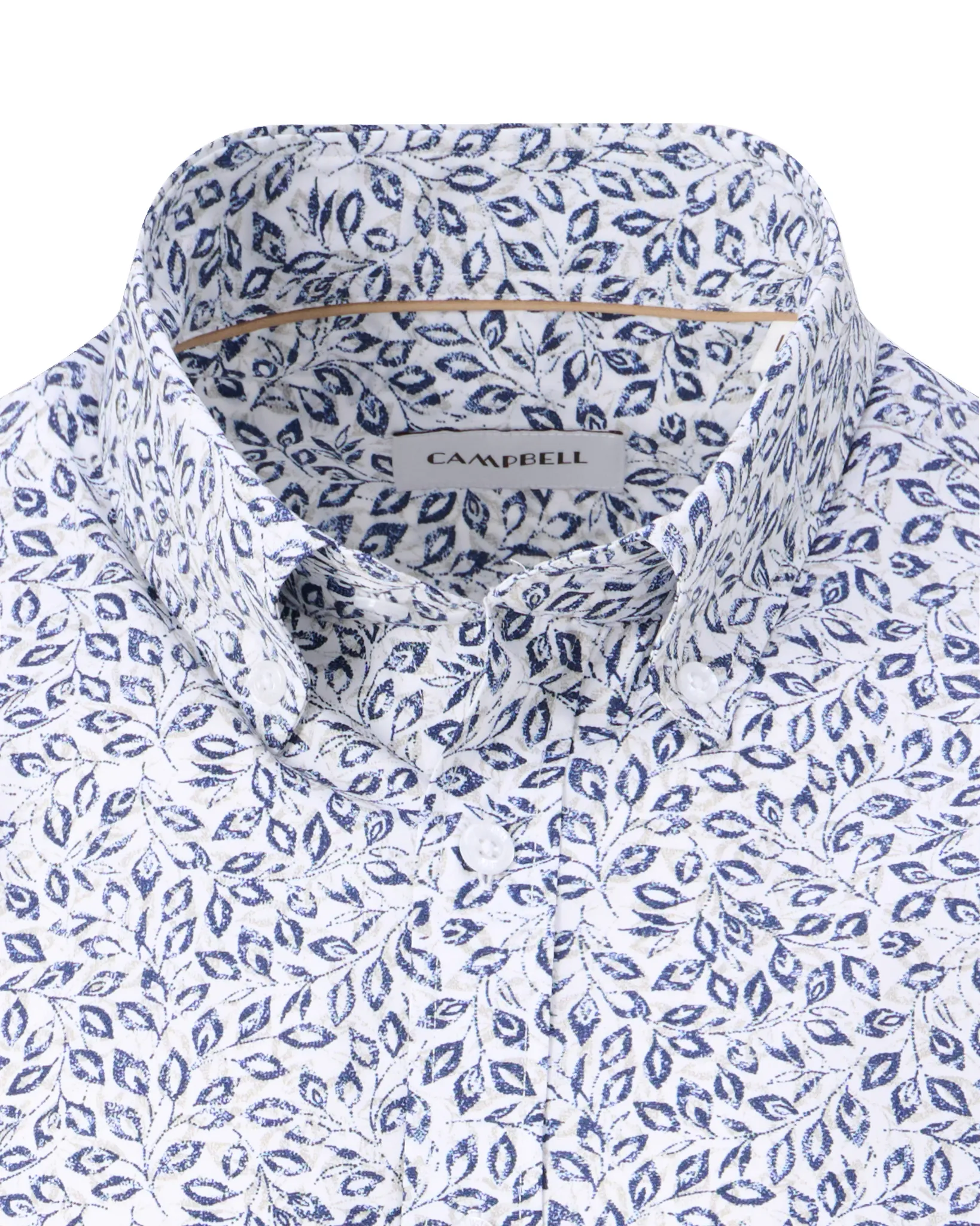 Campbell Casual Overhemd LM Medieval Blue 107644-002-L