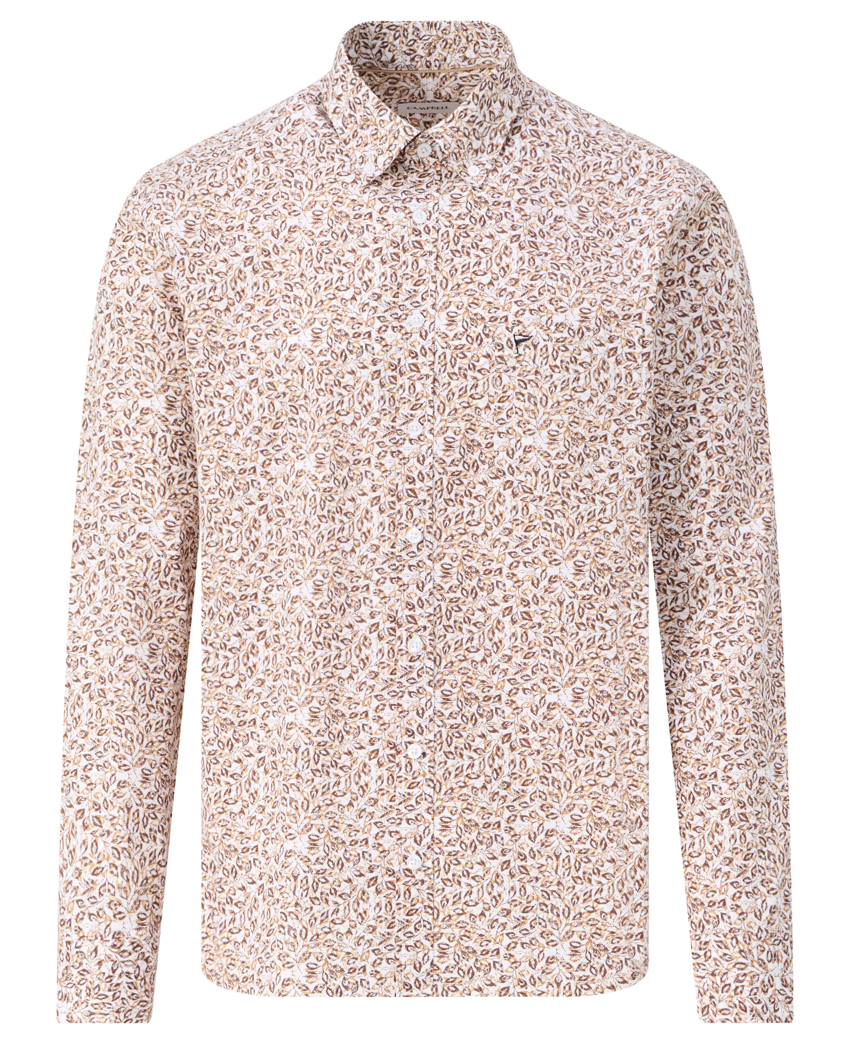Campbell Casual Overhemd LM Coffee Bean brown 107644-003-L