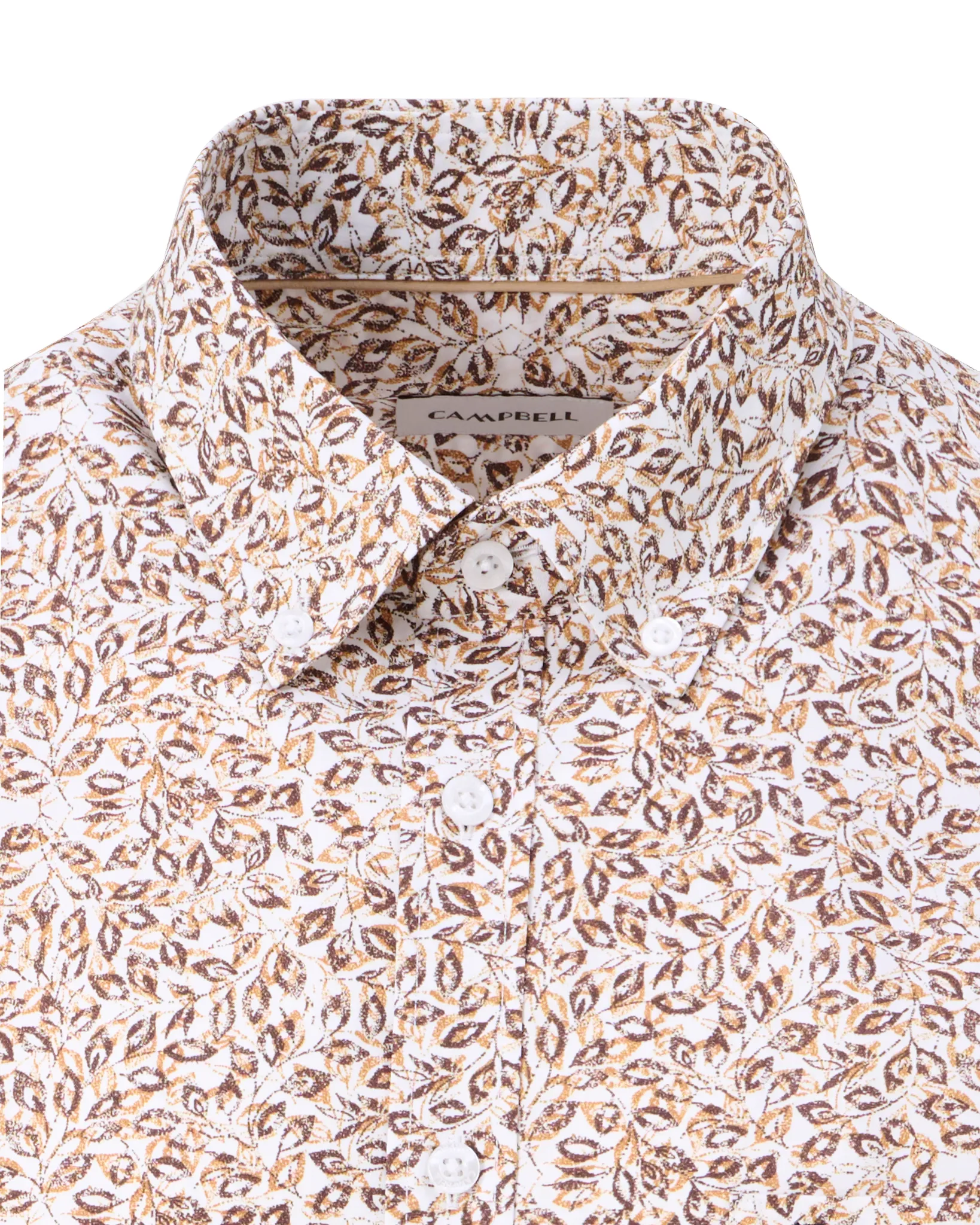 Campbell Casual Overhemd LM Coffee Bean brown 107644-003-L