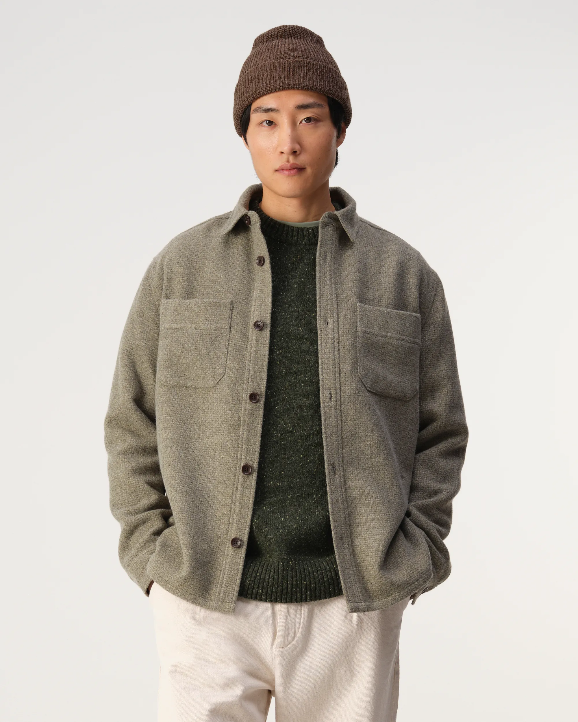 J.C. RAGS Overshirt Olivine green 107646-001-L