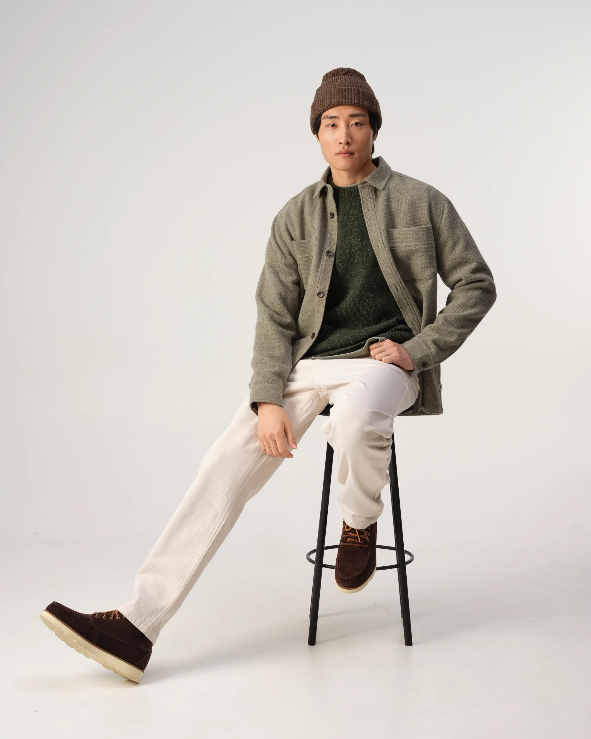 J.C. RAGS Overshirt Olivine green 107646-001-L