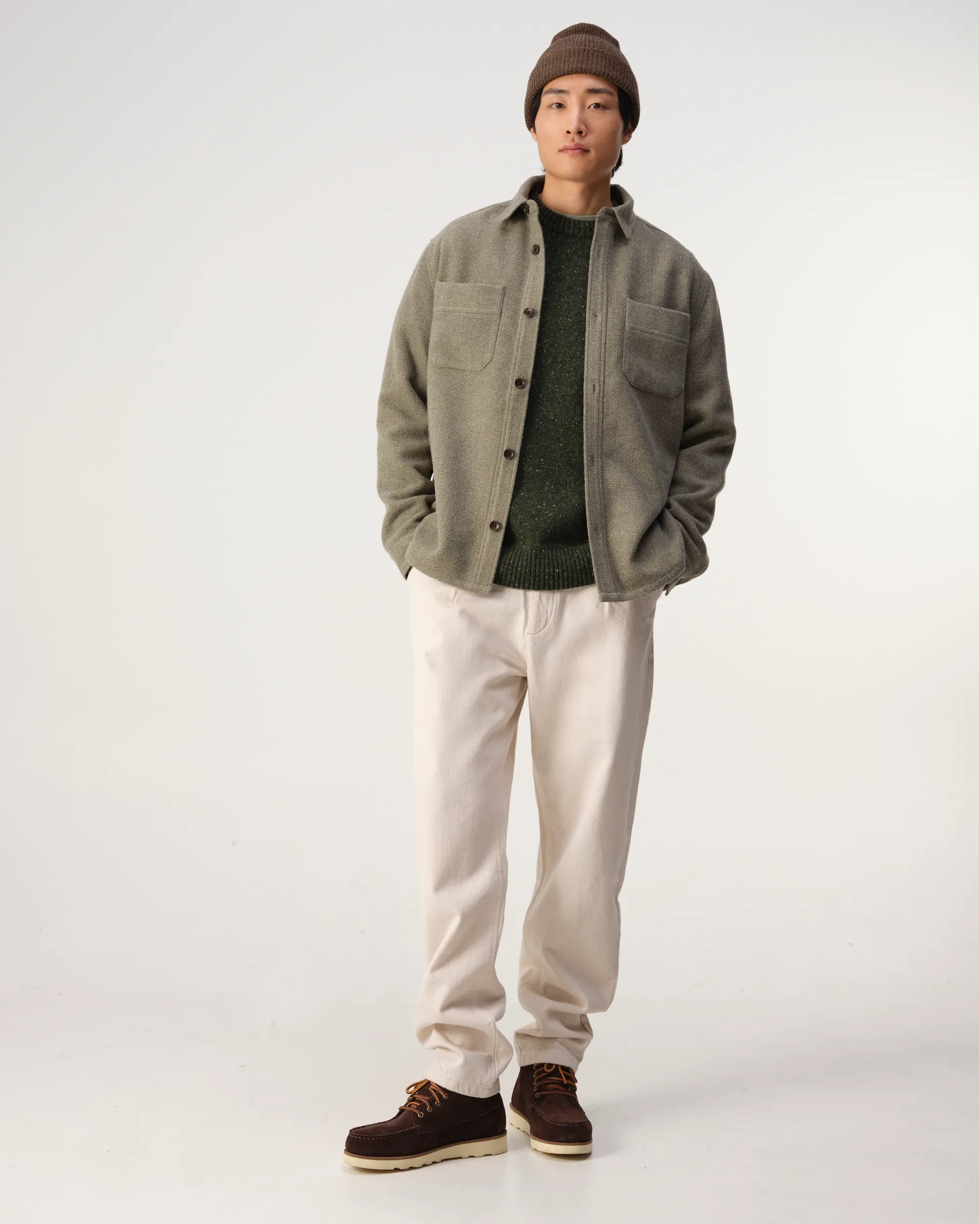 J.C. RAGS Overshirt Olivine green 107646-001-L