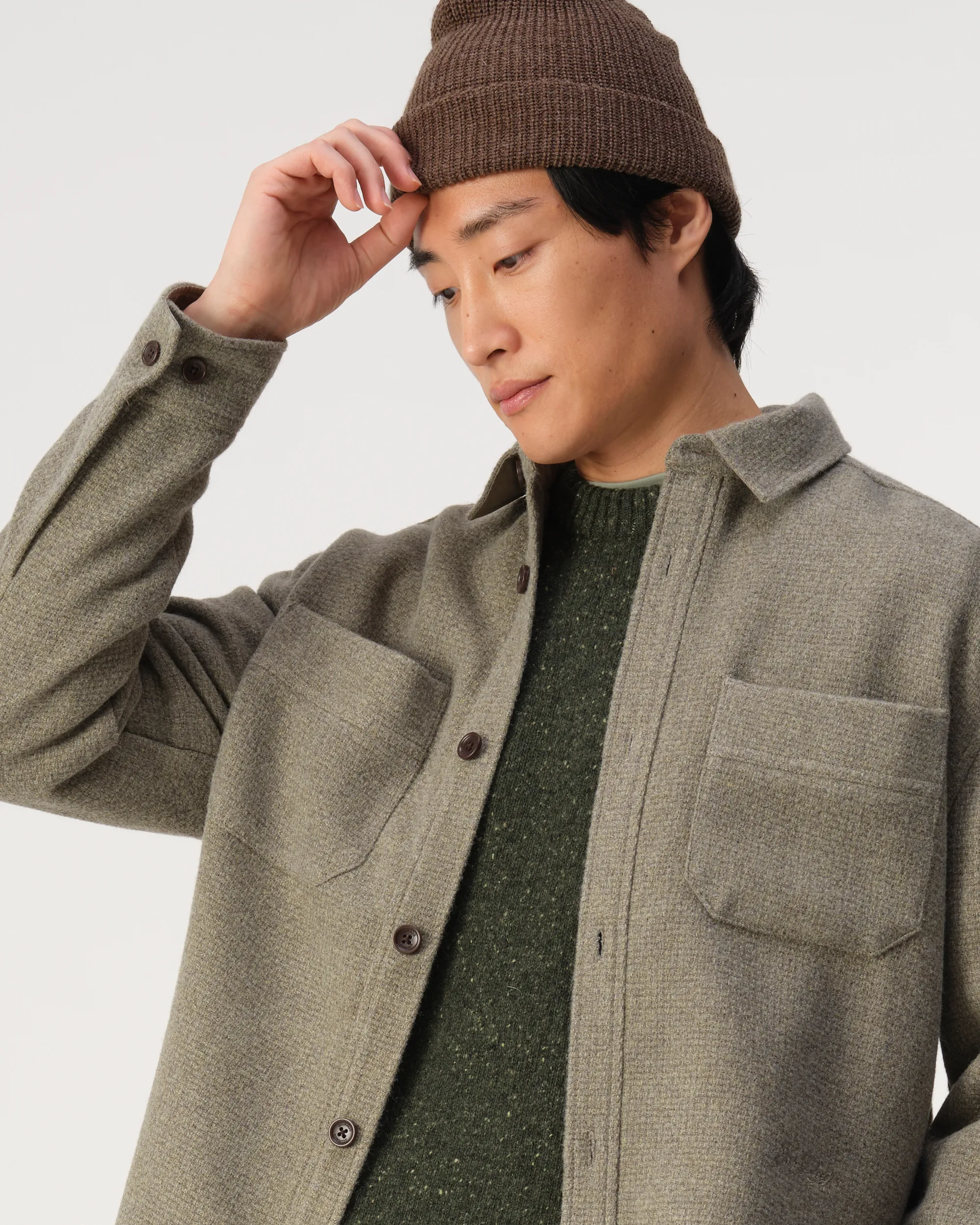 J.C. RAGS Overshirt Olivine green 107646-001-L