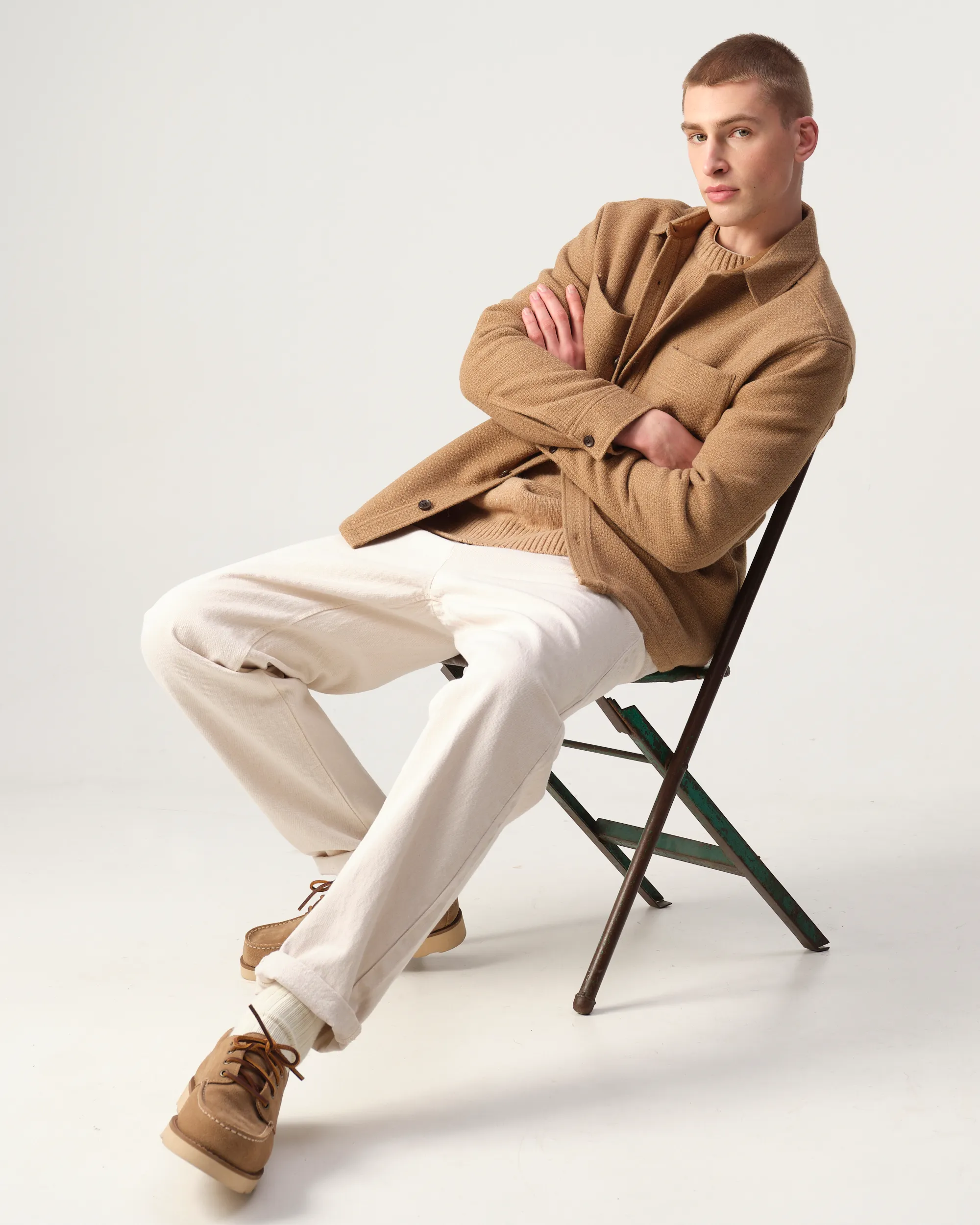 J.C. RAGS Overshirt Starfish brown 107646-002-L