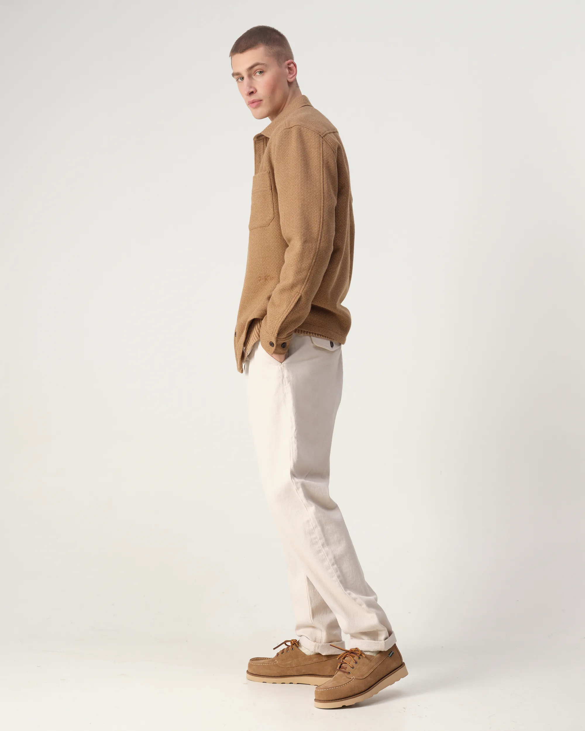J.C. RAGS Overshirt Starfish brown 107646-002-L