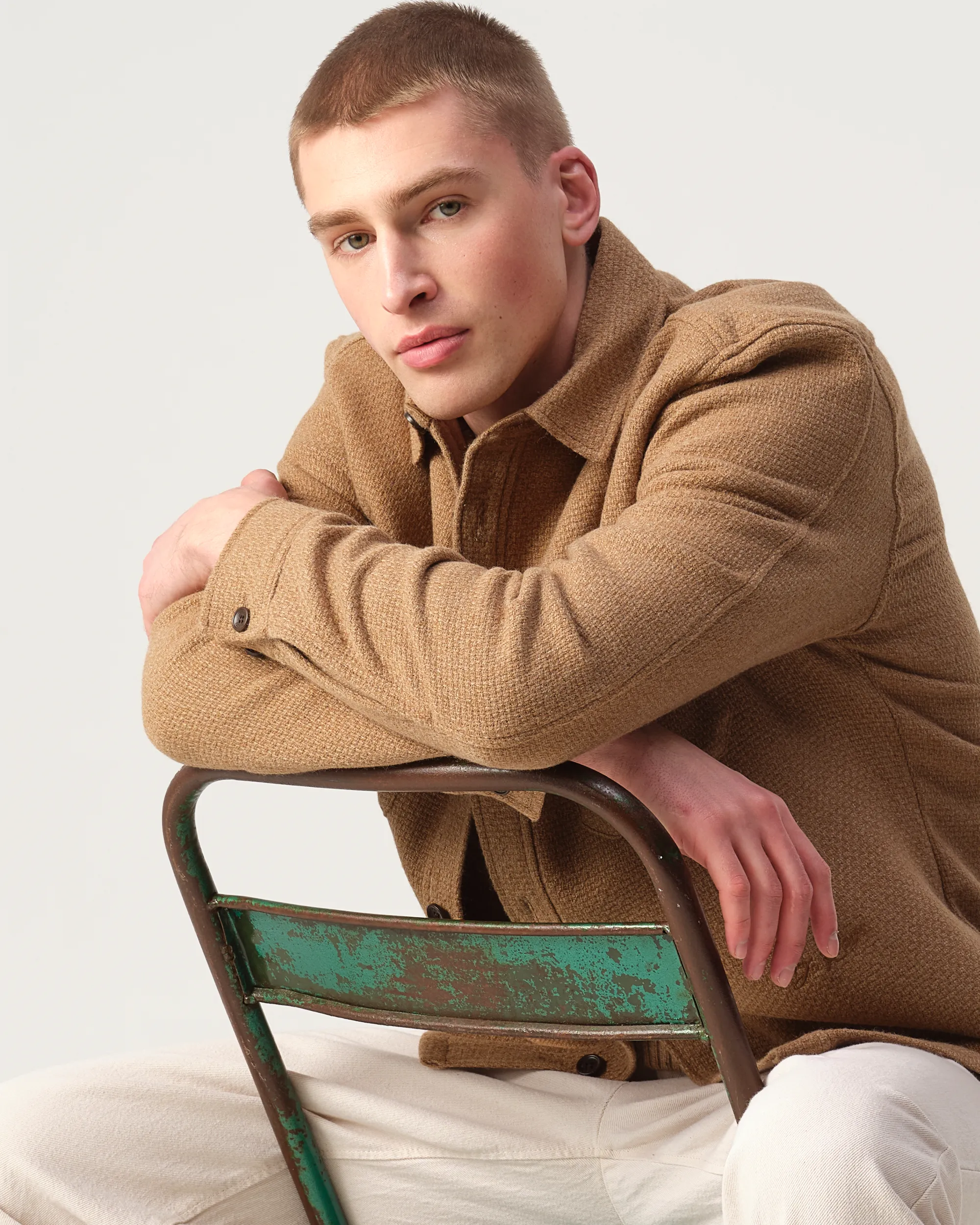 J.C. RAGS Overshirt Starfish brown 107646-002-L