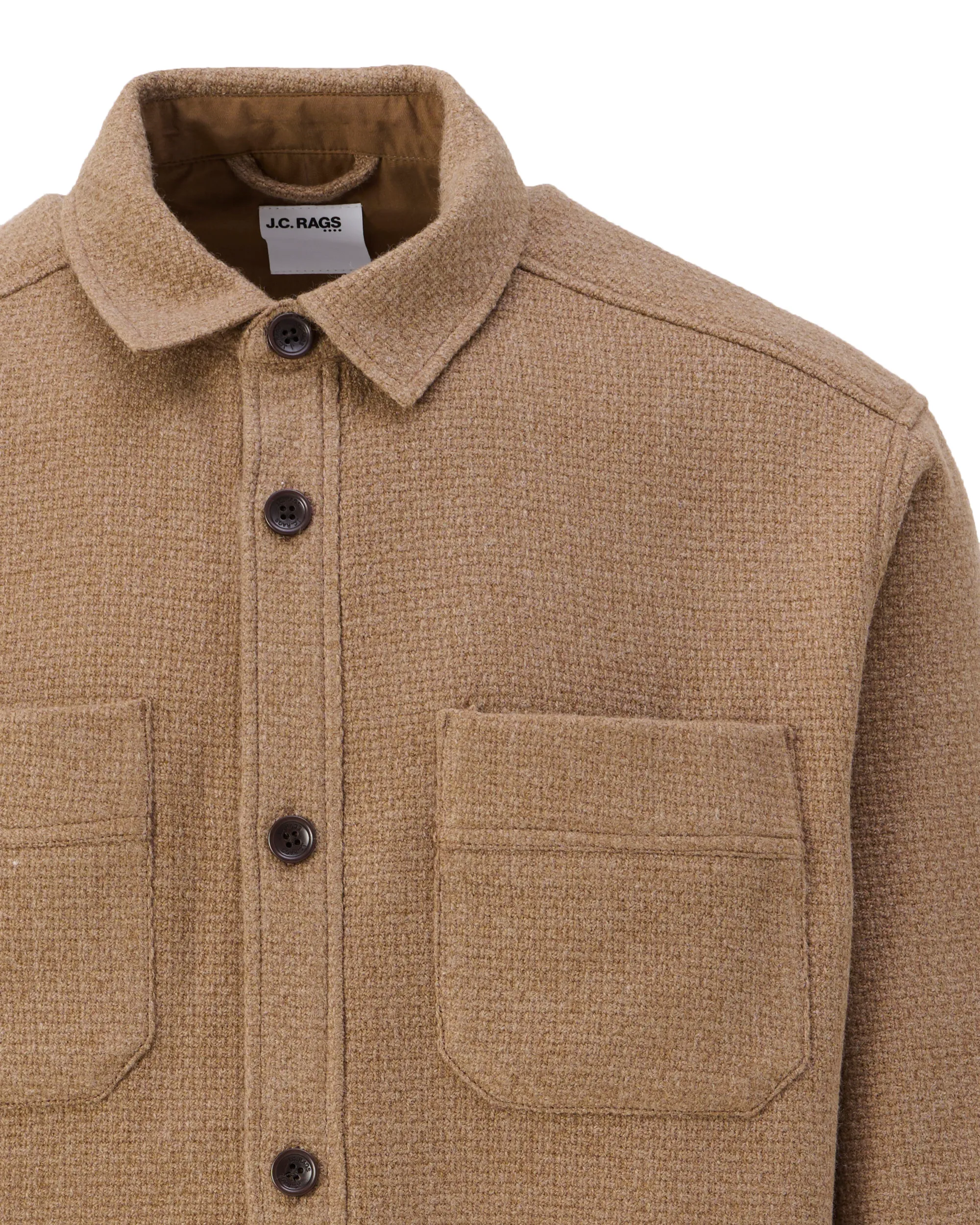 J.C. RAGS Overshirt Starfish brown 107646-002-L