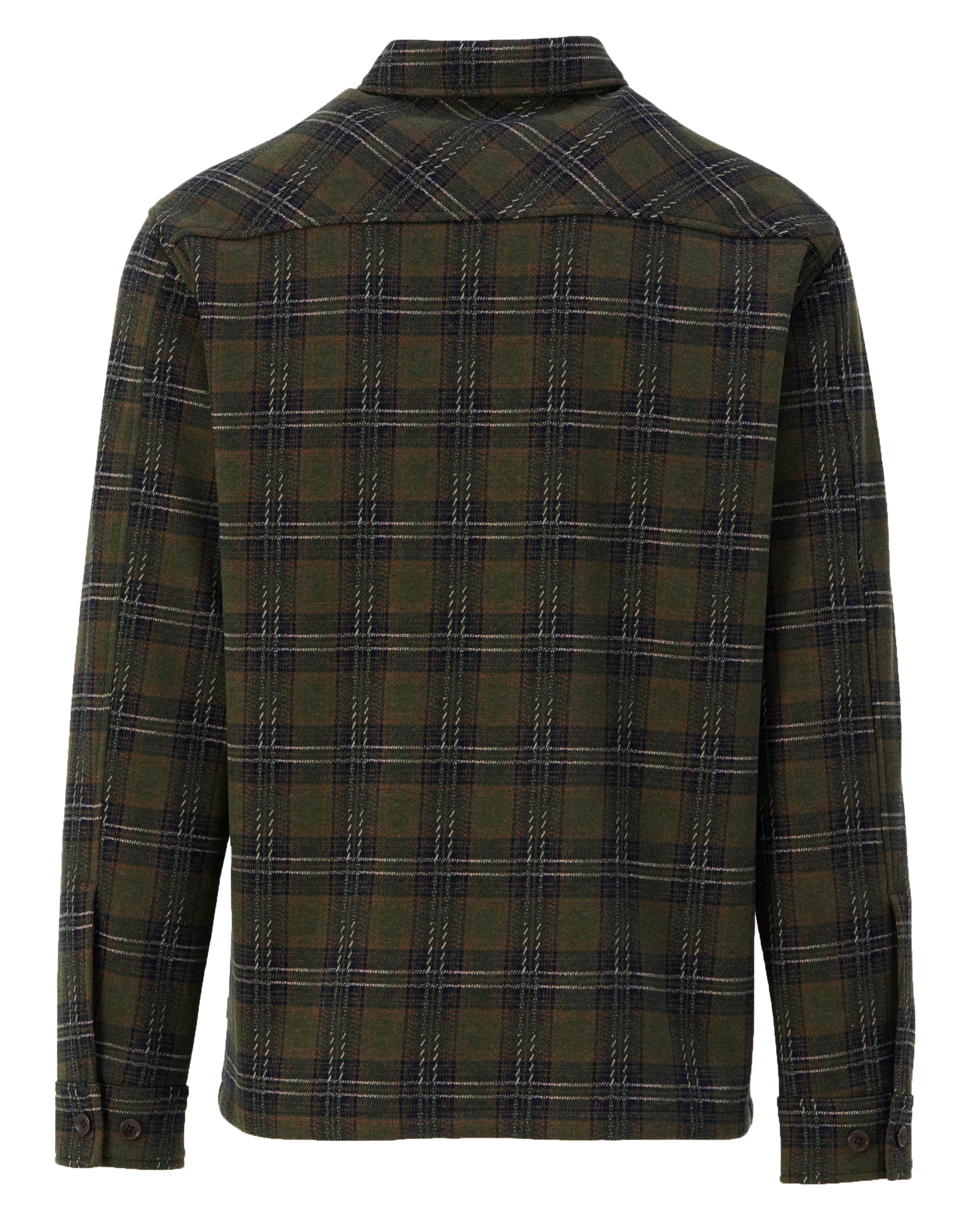 J.C. RAGS Rylee Overshirt Duffel bag green big check 107648-002-L