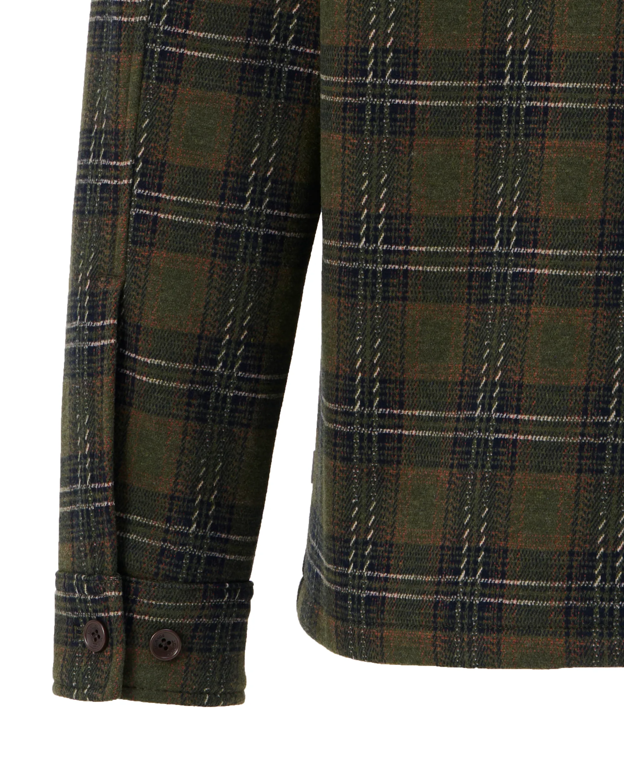 J.C. RAGS Rylee Overshirt Duffel bag green big check 107648-002-L