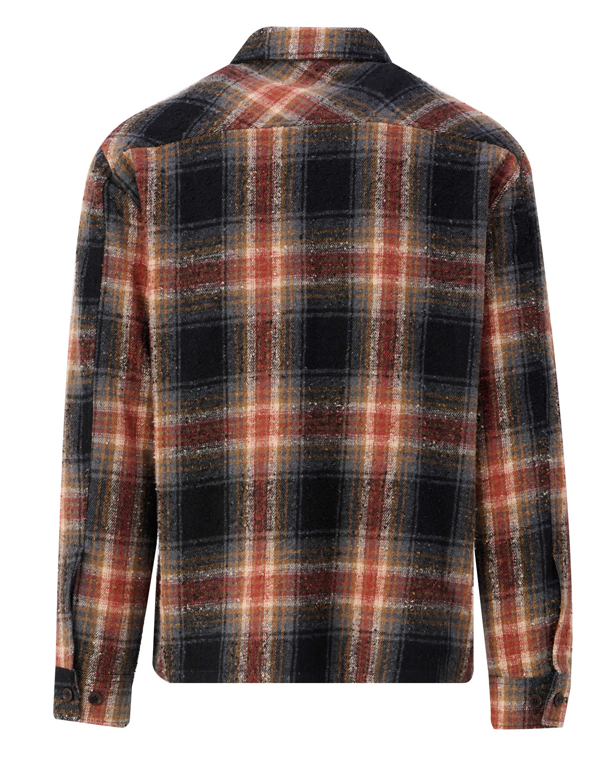 J.C. RAGS Overshirt Bruin grote ruit 107649-001-L