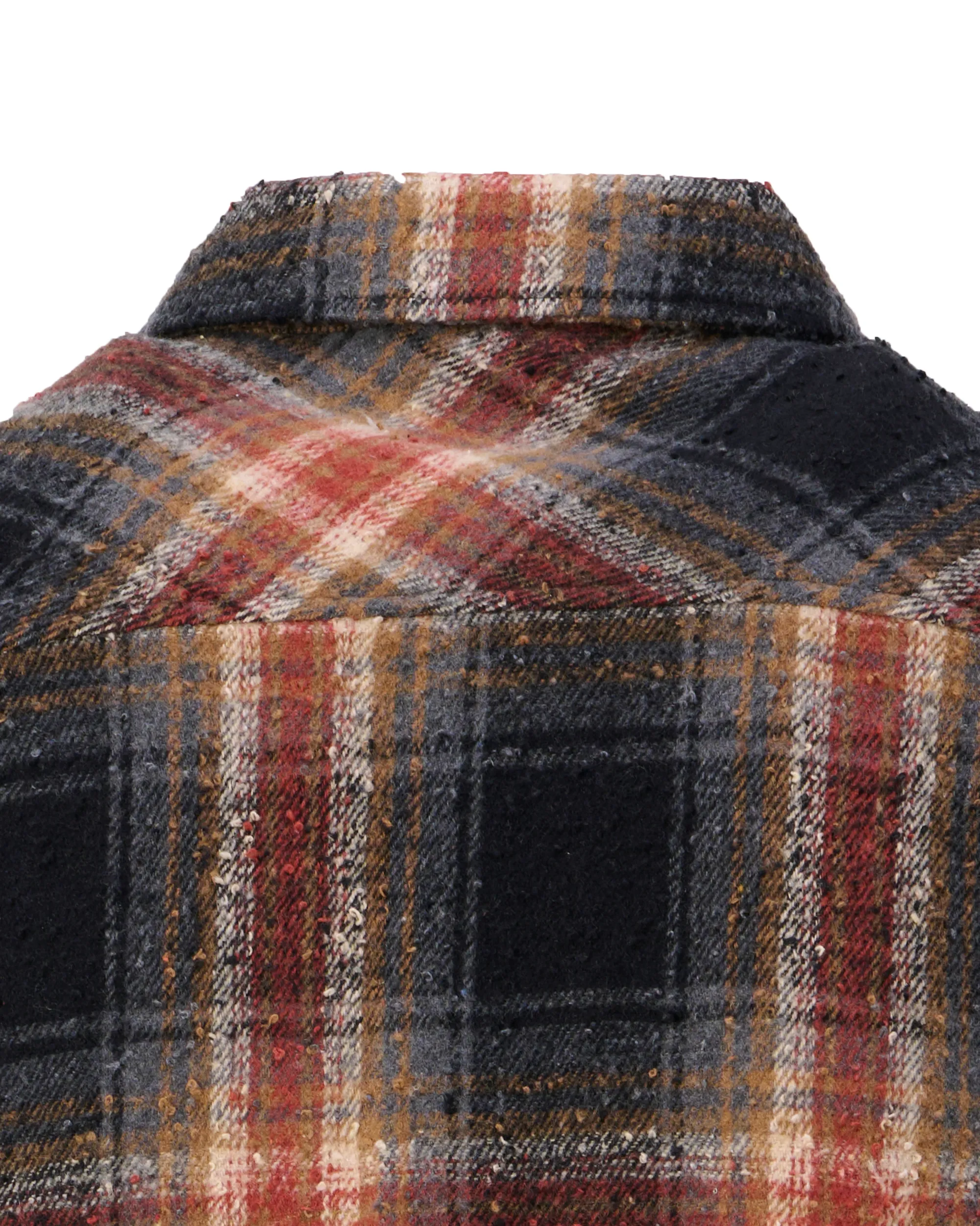 J.C. RAGS Overshirt Bruin grote ruit 107649-001-L